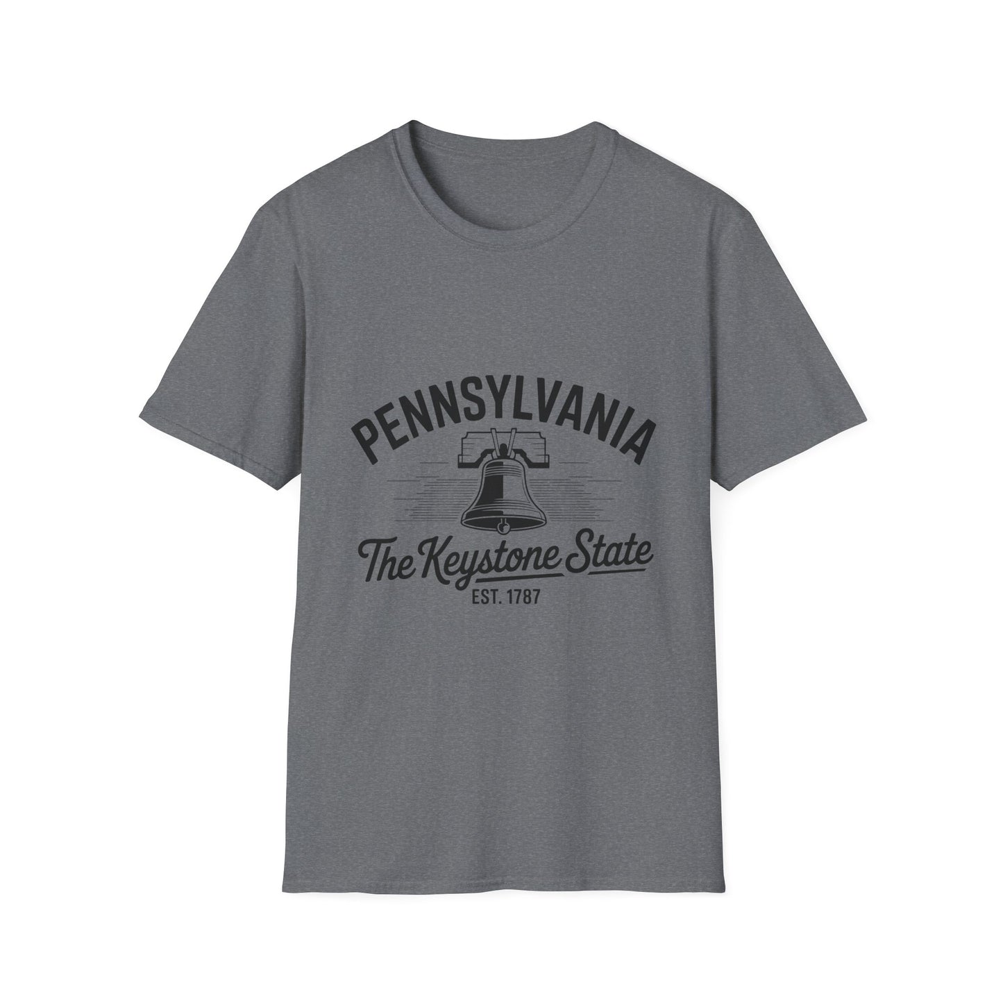Pennsylvania Keystone State T-Shirt, Unisex Tee, Travel Souvenir, State Pride, Gift for Pennsylvanians, Casual Wear, Summer Fashion