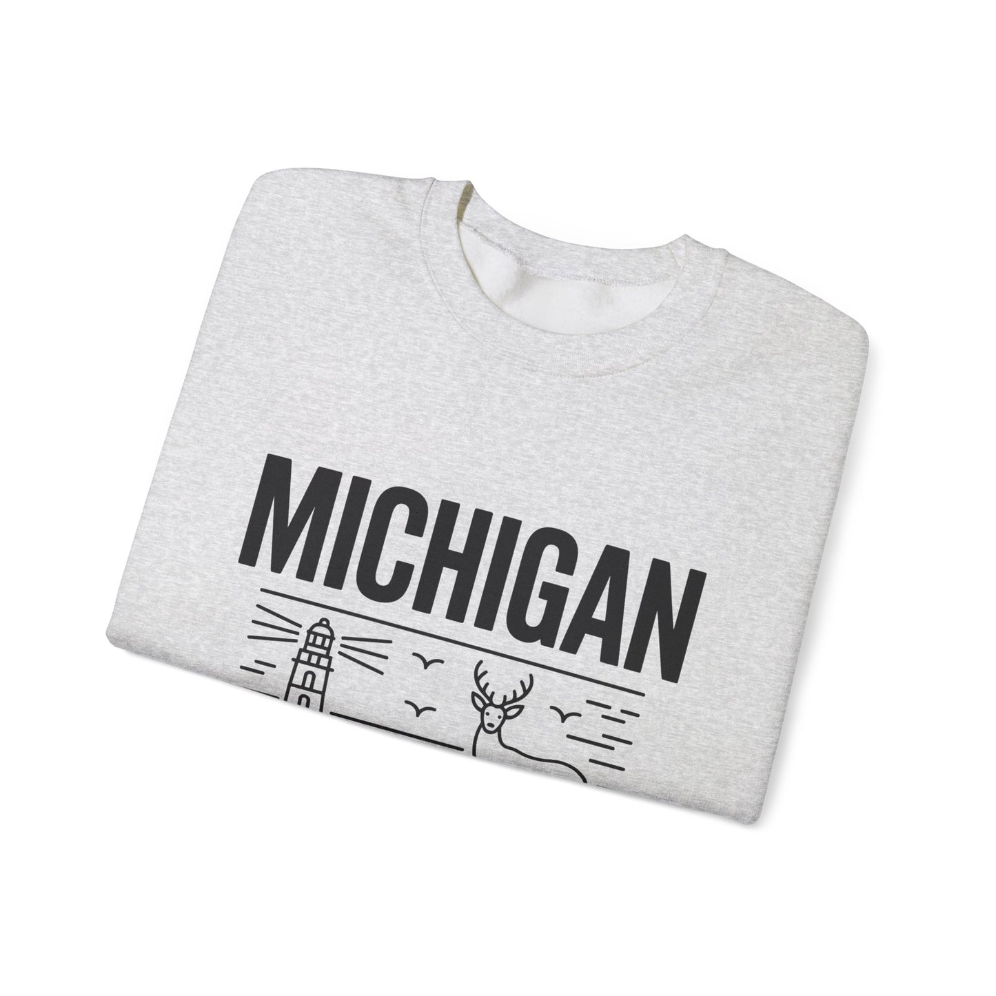 Michigan Pride Sweatshirt | Unisex Heavy Blend™ Crewneck | Great Lakes State Gift | Cozy Apparel for Outdoors | Perfect for All Seasons