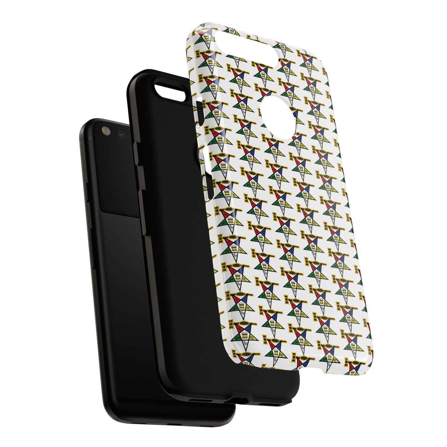 Tough Cases iPhone Case, Colorful Geometric Phone Cover, Unique Gift for Tech Lovers, Durable Phone Accessories, Trendy Phone Protector