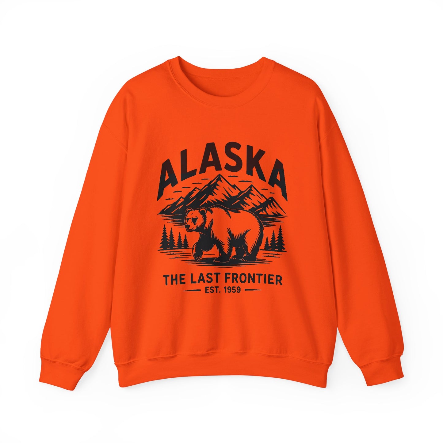 Alaska Bear Crewneck Sweatshirt - Cozy Unisex Pullover, Perfect for Outdoor Lovers, Holiday Gift, Adventure Wear, Travel Sweatshirt