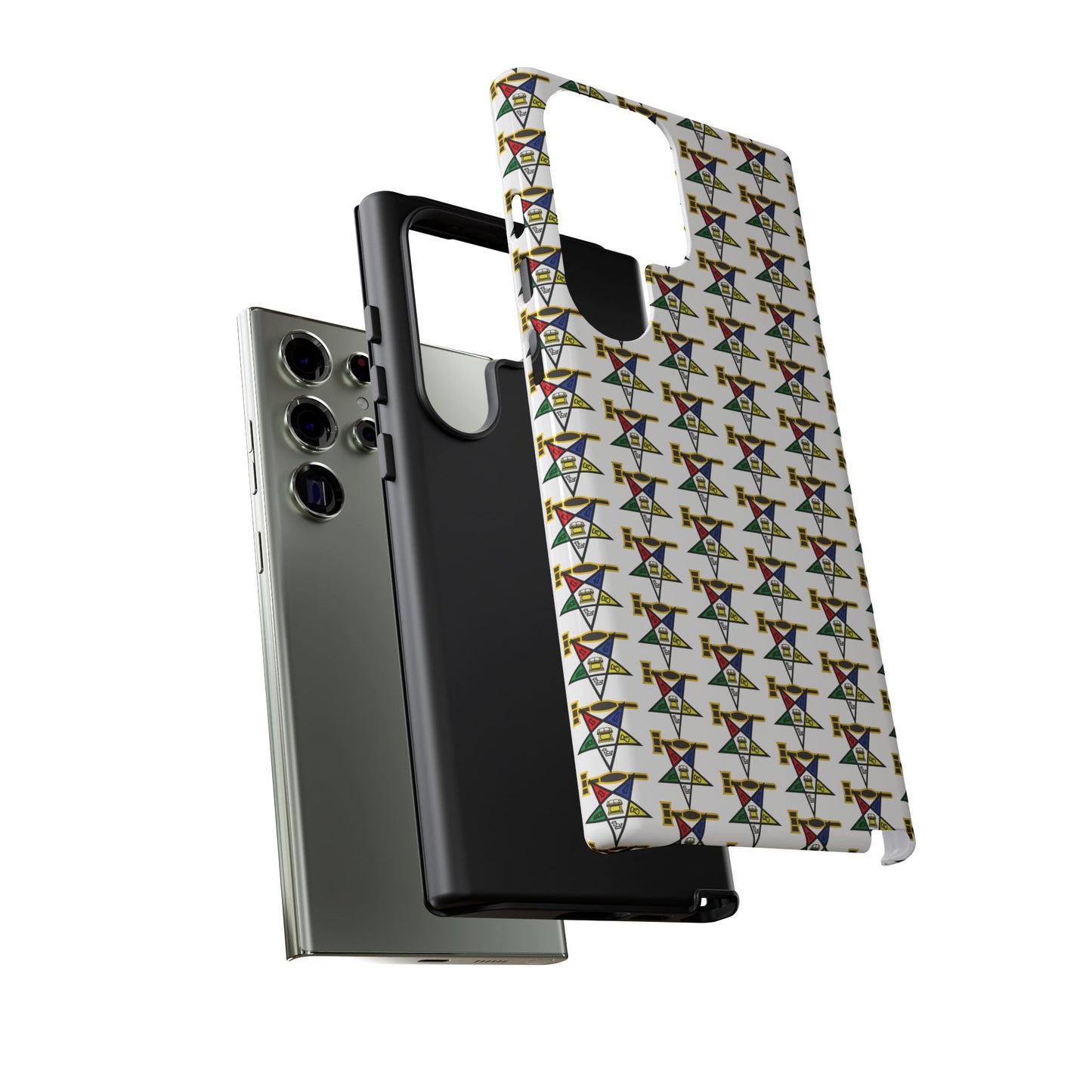 Tough Cases iPhone Case, Colorful Geometric Phone Cover, Unique Gift for Tech Lovers, Durable Phone Accessories, Trendy Phone Protector