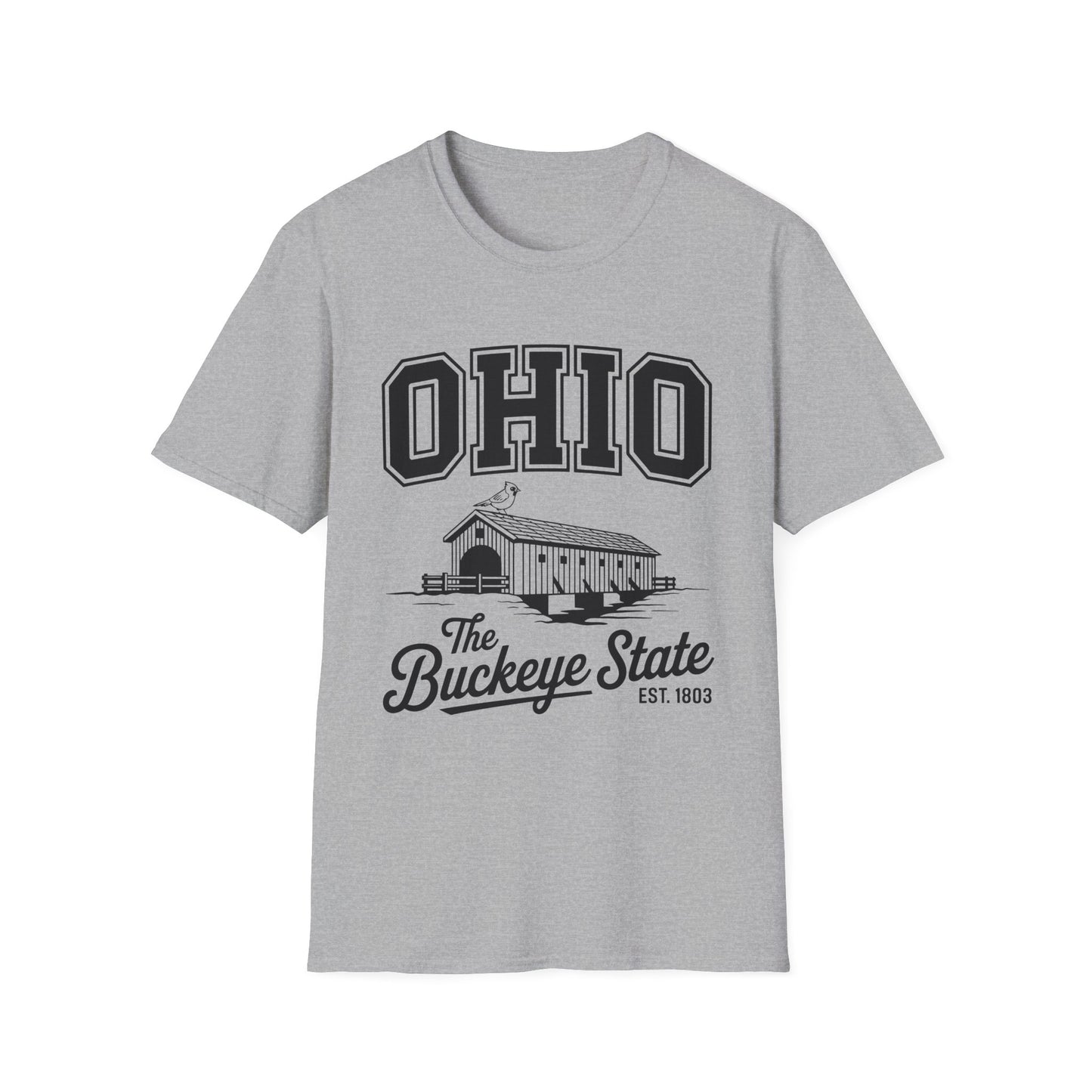 Vintage Ohio T-Shirt, Buckeye State Tee, Unisex Graphic Shirt, Ohio Pride Apparel, Gift for Ohioans