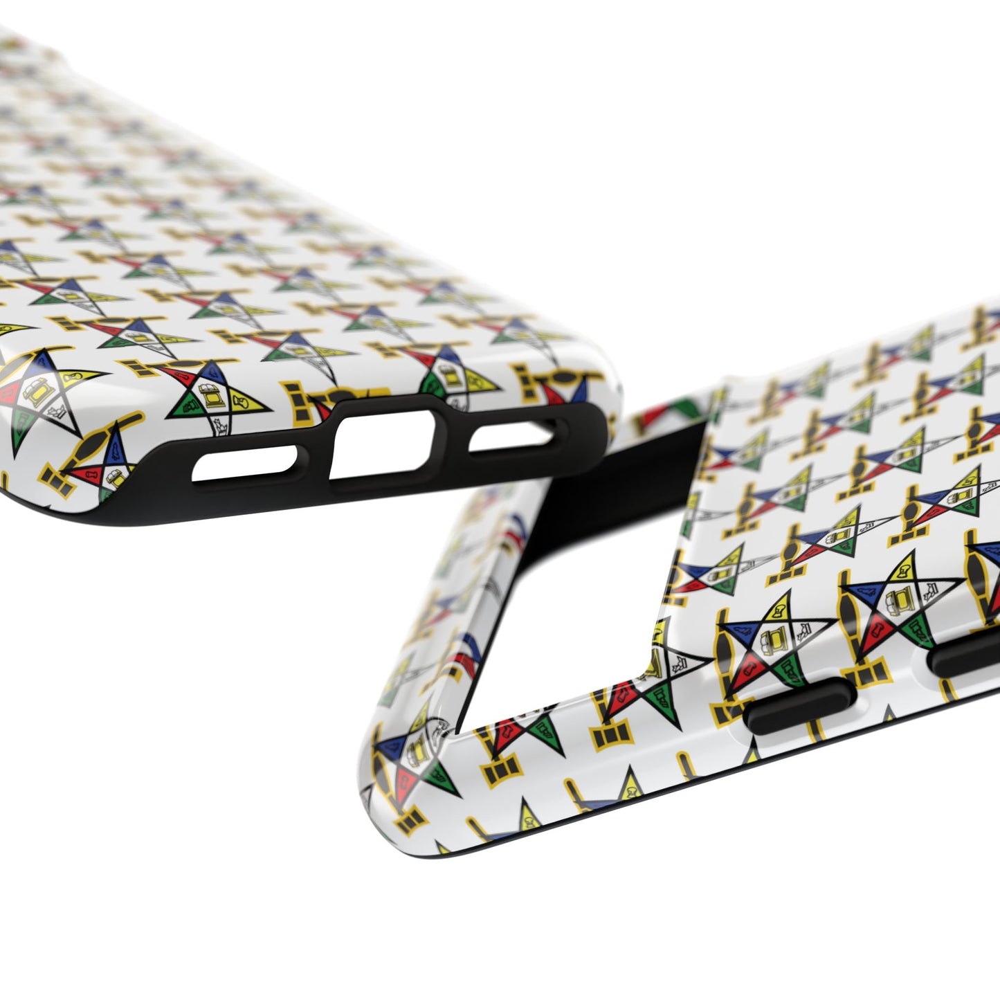 Tough Cases iPhone Case, Colorful Geometric Phone Cover, Unique Gift for Tech Lovers, Durable Phone Accessories, Trendy Phone Protector
