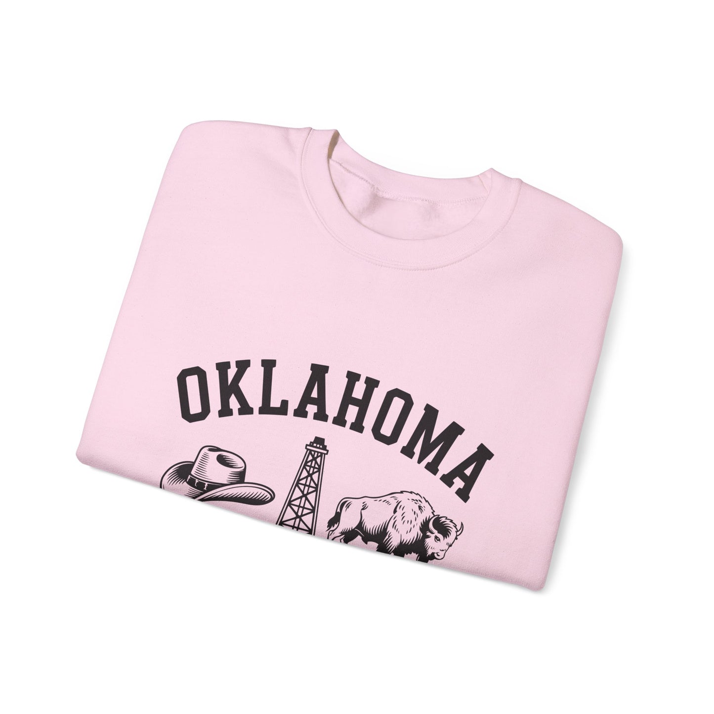 Oklahoma The Sooner State Sweatshirt, Cozy Crewneck for Casual Outfits, College Apparel, Gift for Oklahomans, Perfect for All Seasons