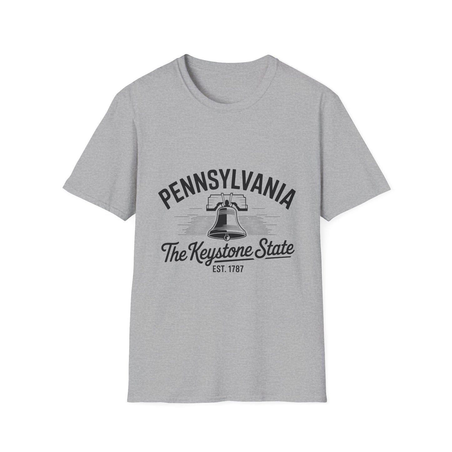 Pennsylvania Keystone State T-Shirt, Unisex Tee, Travel Souvenir, State Pride, Gift for Pennsylvanians, Casual Wear, Summer Fashion