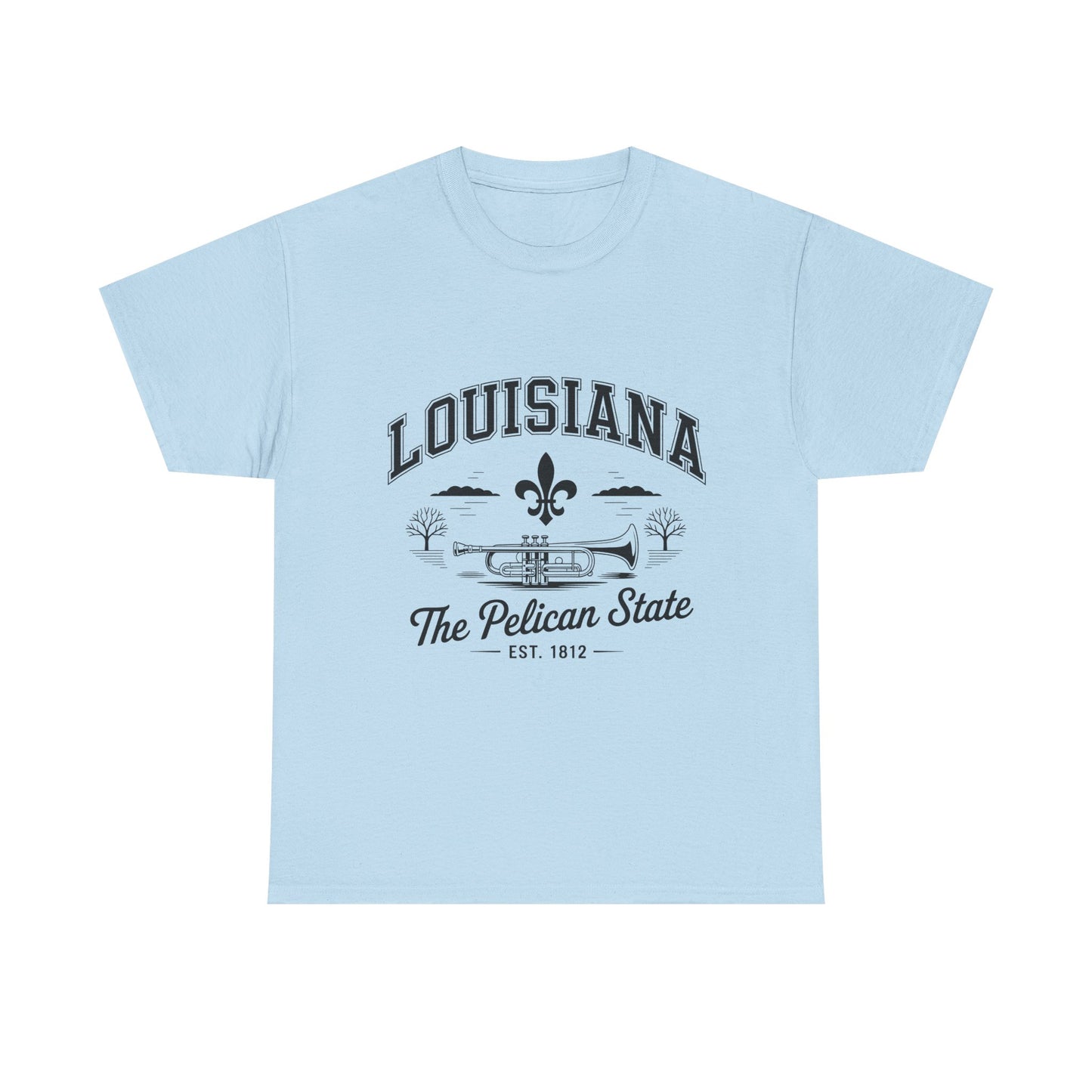 Louisiana State Pride Tee, Unisex Heavy Cotton T-Shirt, Perfect for Souvenir, Gift, Louisiana Lover, Home State Shirt