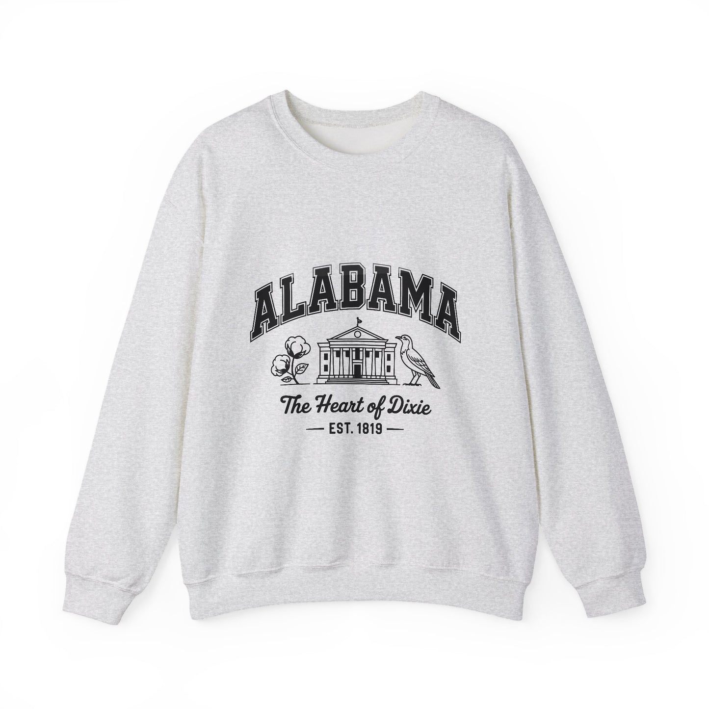 Southern Pride Alabama Crewneck Sweatshirt | Casual Wear, Gift for Alabama Fans, College Apparel, Unisex Sweatshirt, Cozy Outfit