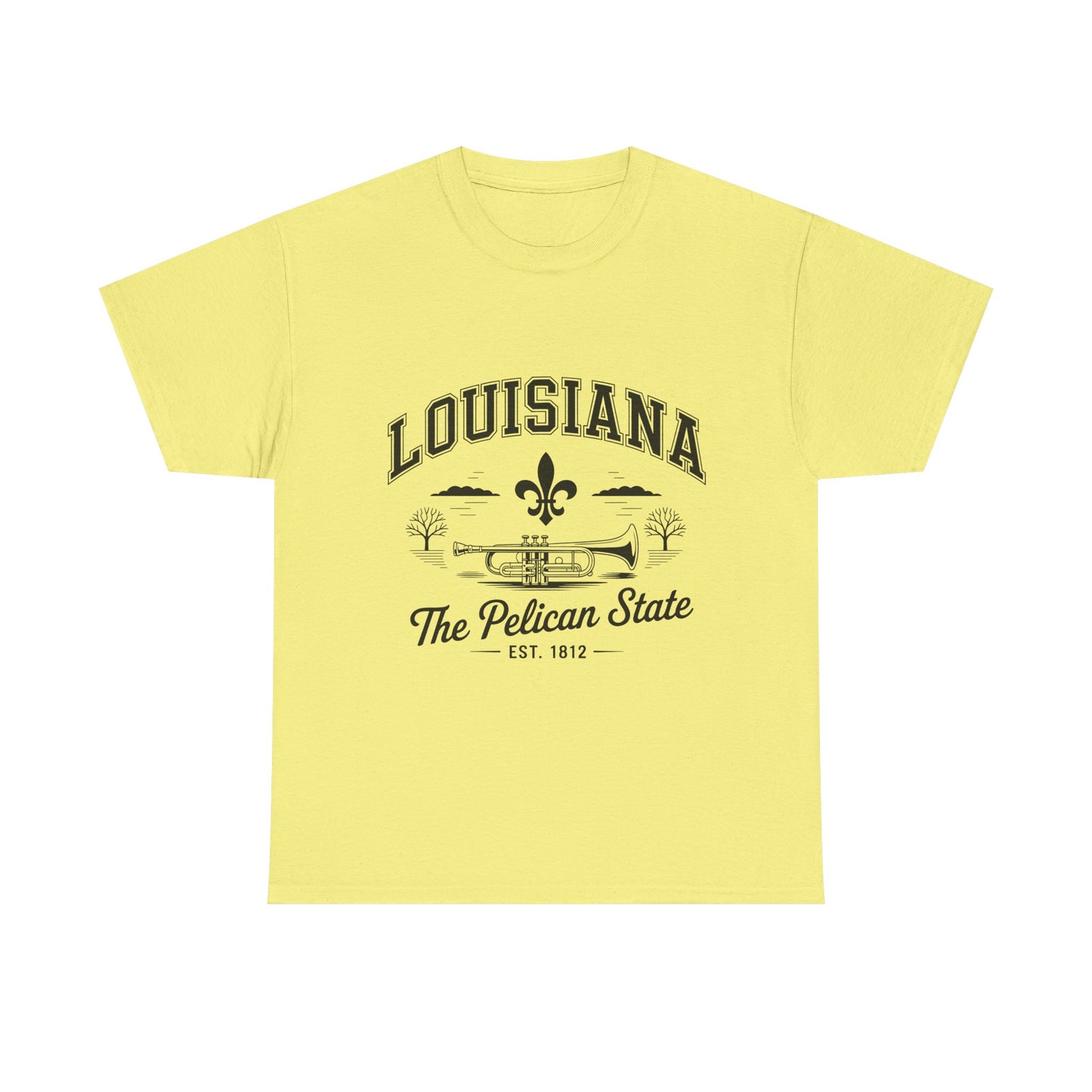 Louisiana State Pride Tee, Unisex Heavy Cotton T-Shirt, Perfect for Souvenir, Gift, Louisiana Lover, Home State Shirt