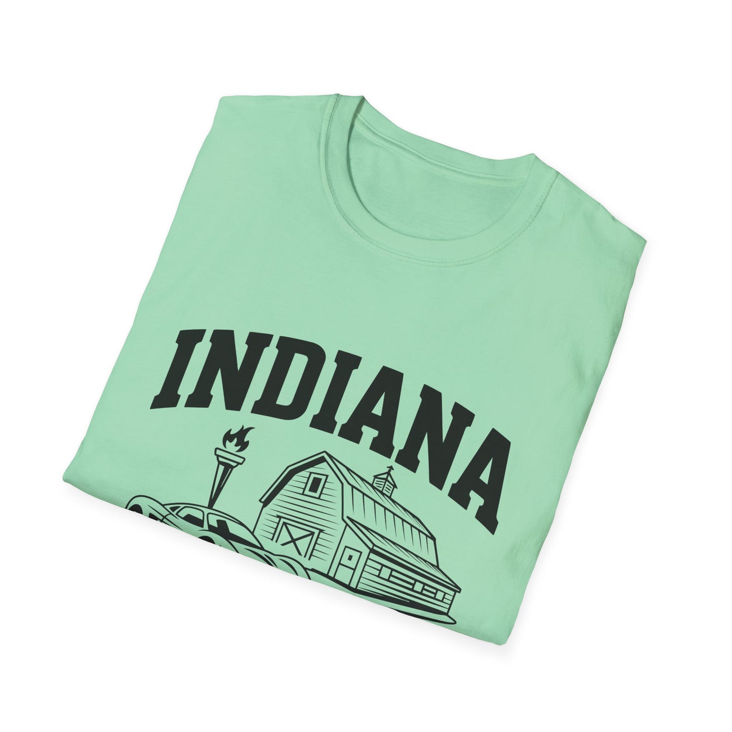 Indiana Hoosier State T-Shirt, Unisex Graphic Tee, Soft Cotton Shirt for Indiana Fans, Vintage Style Apparel, Great for Gifts