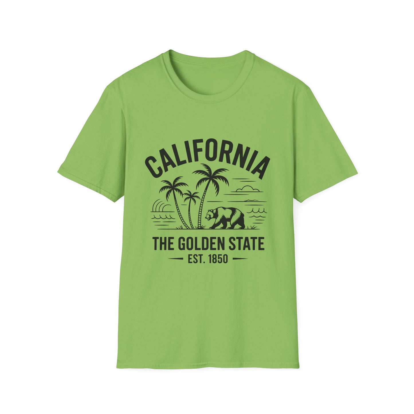 California Inspired Unisex T-Shirt, Softstyle Tee, Vintage California Tee, Travel Gift, Summer Fashion, Beachwear, Casual Wear
