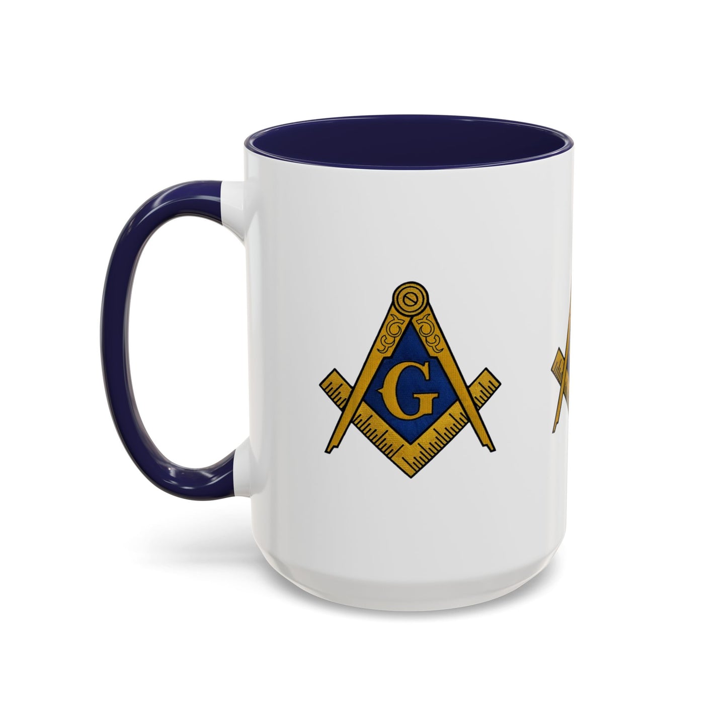 Masonic Accent Coffee Mug, Freemason Gift, Unique Coffee Cup, Fraternal Order Drinkware, Brotherhood Tea Mug