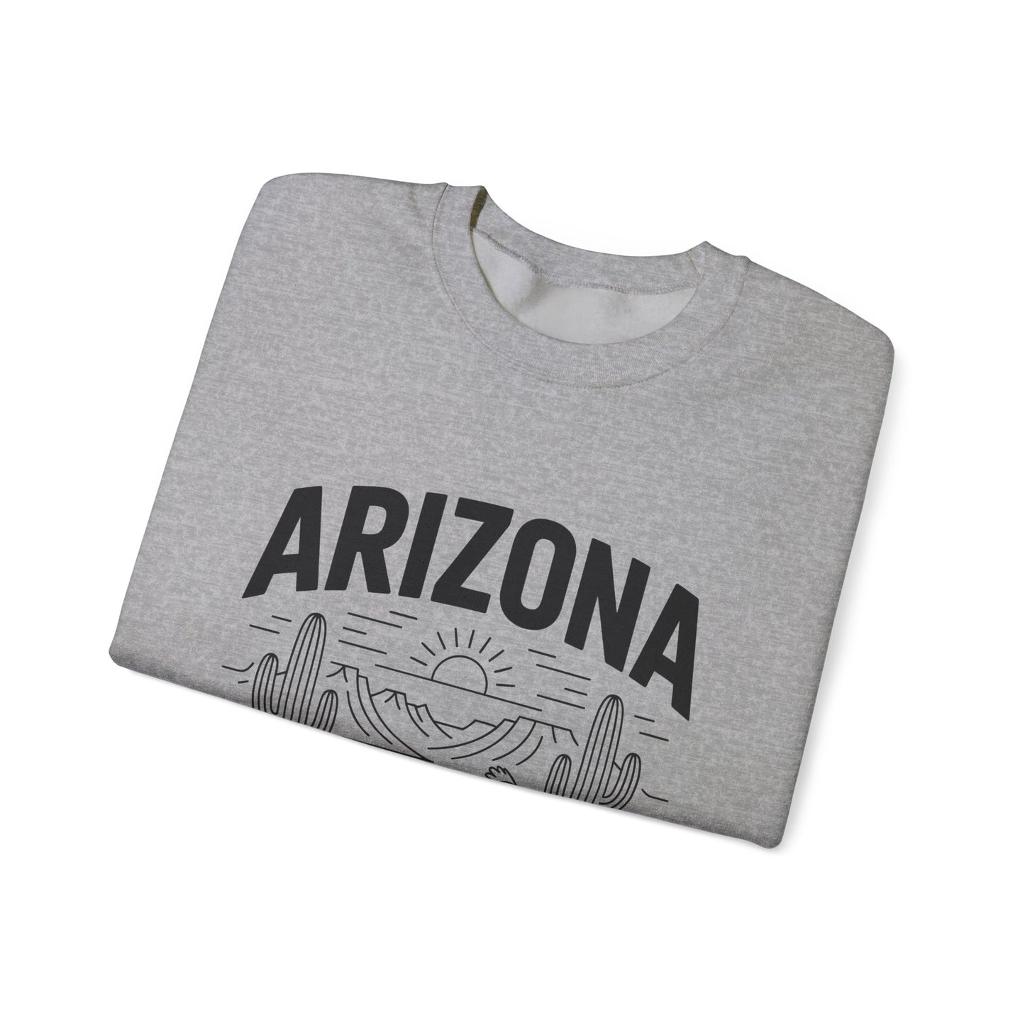 Arizona Crewneck Sweatshirt | Vintage State Apparel, Gift for Travelers, Southwest Style, Unisex Fashion, Cozy Outfit