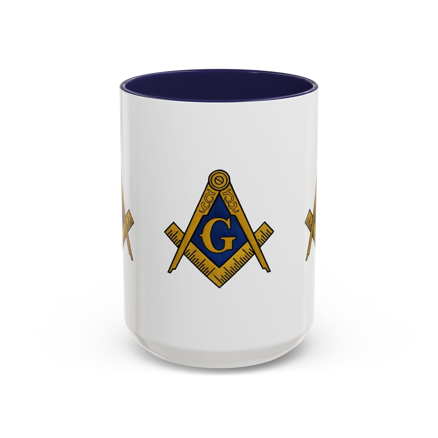 Masonic Accent Coffee Mug, Freemason Gift, Unique Coffee Cup, Fraternal Order Drinkware, Brotherhood Tea Mug