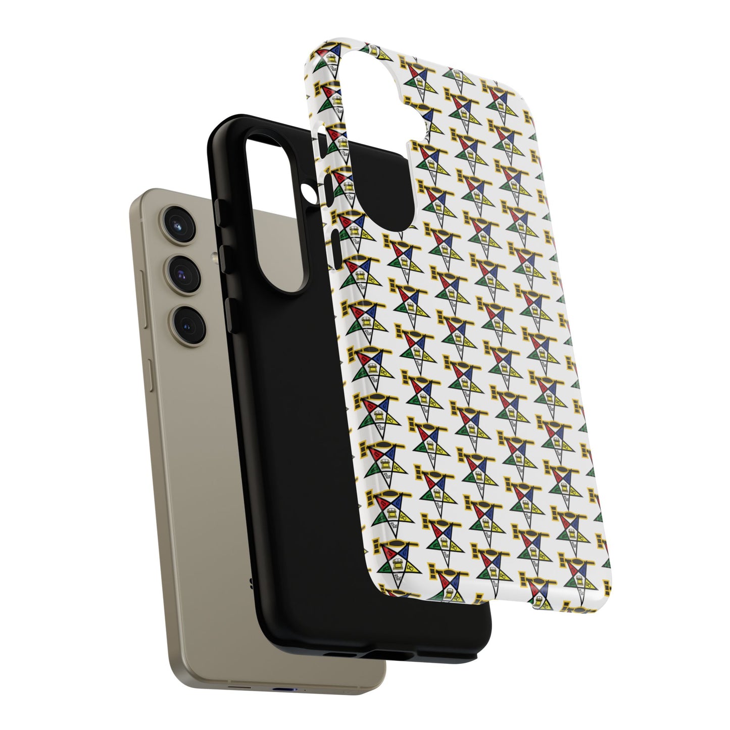Tough Cases iPhone Case, Colorful Geometric Phone Cover, Unique Gift for Tech Lovers, Durable Phone Accessories, Trendy Phone Protector