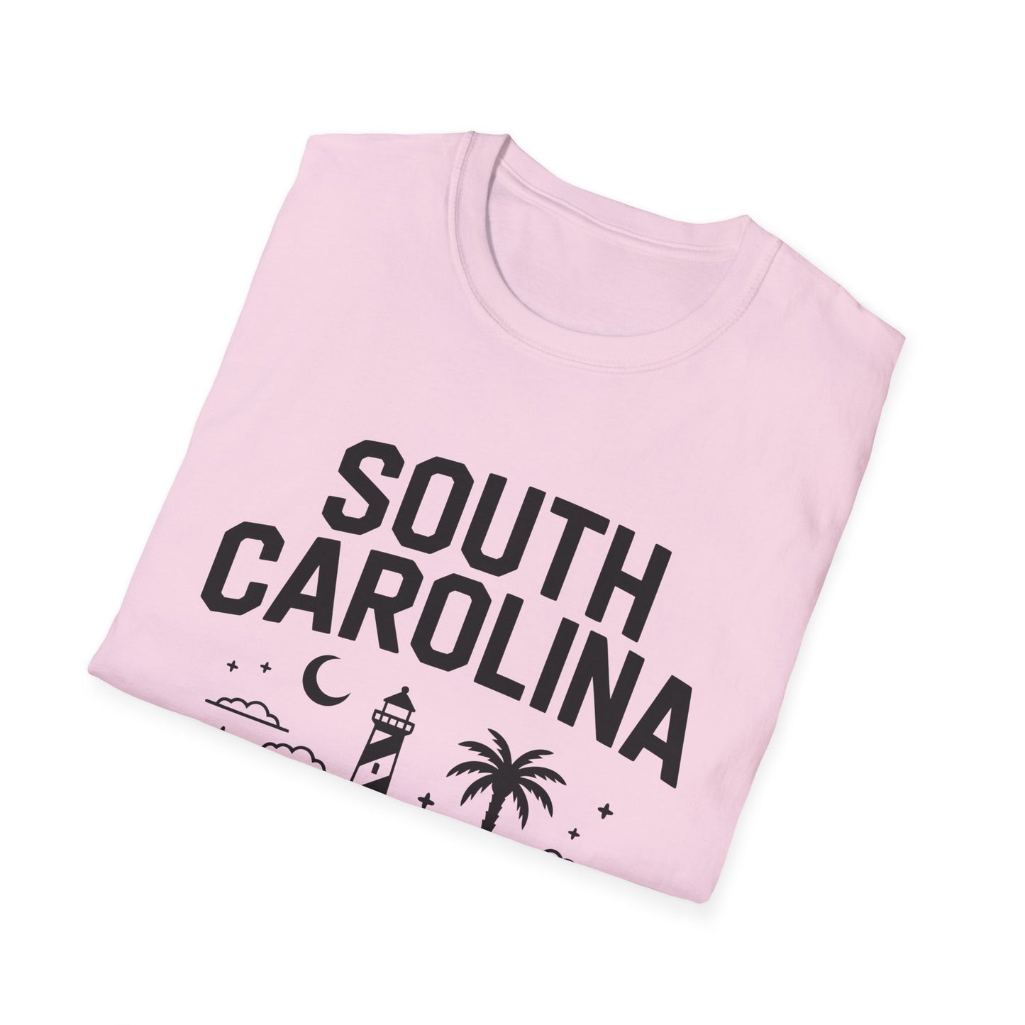 South Carolina Graphic T-Shirt, Casual Wear, Beach Vibes, State Pride Apparel, Travel Souvenir, Gift for Southerners