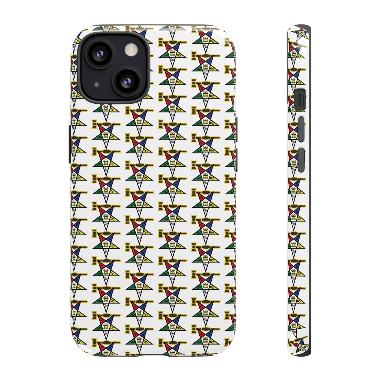 Tough Cases iPhone Case, Colorful Geometric Phone Cover, Unique Gift for Tech Lovers, Durable Phone Accessories, Trendy Phone Protector