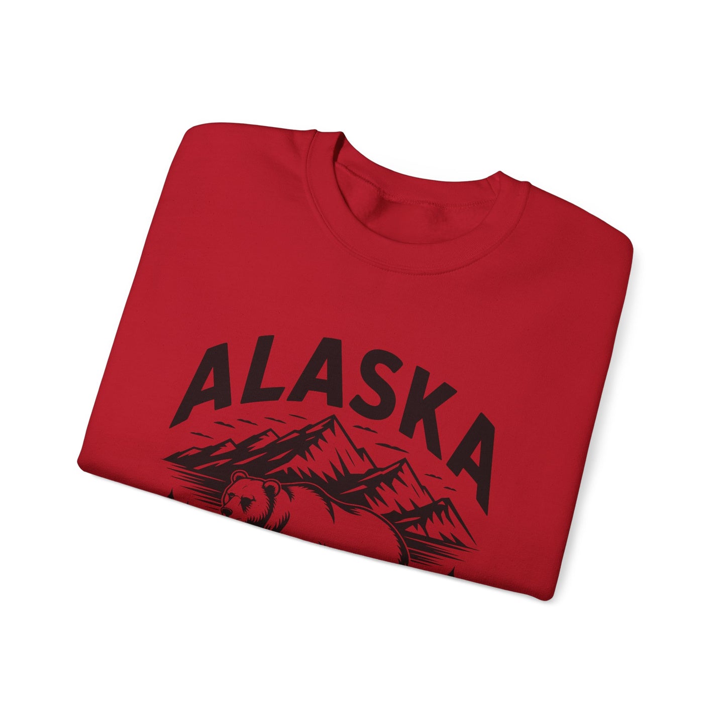 Alaska Bear Crewneck Sweatshirt - Cozy Unisex Pullover, Perfect for Outdoor Lovers, Holiday Gift, Adventure Wear, Travel Sweatshirt