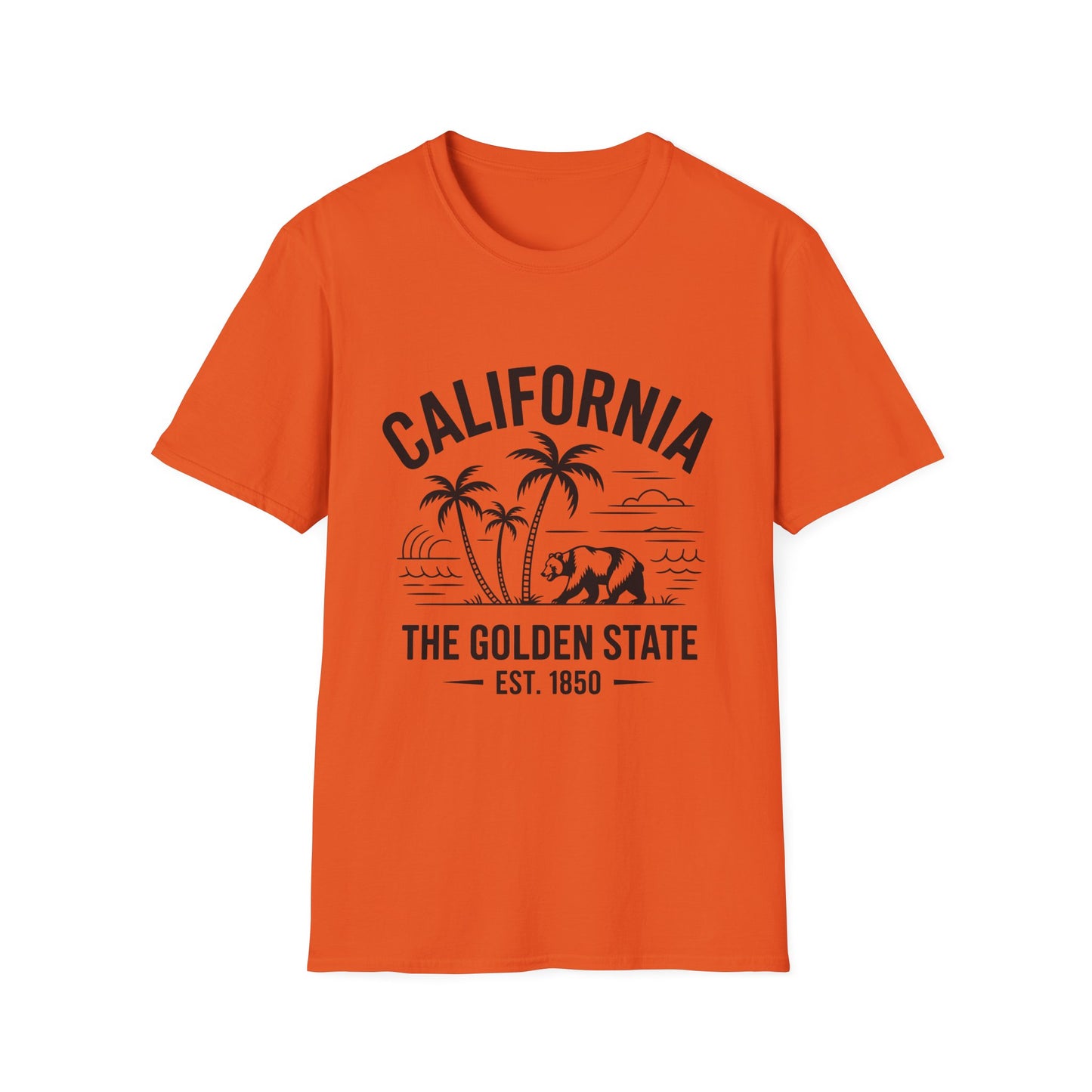California Inspired Unisex T-Shirt, Softstyle Tee, Vintage California Tee, Travel Gift, Summer Fashion, Beachwear, Casual Wear