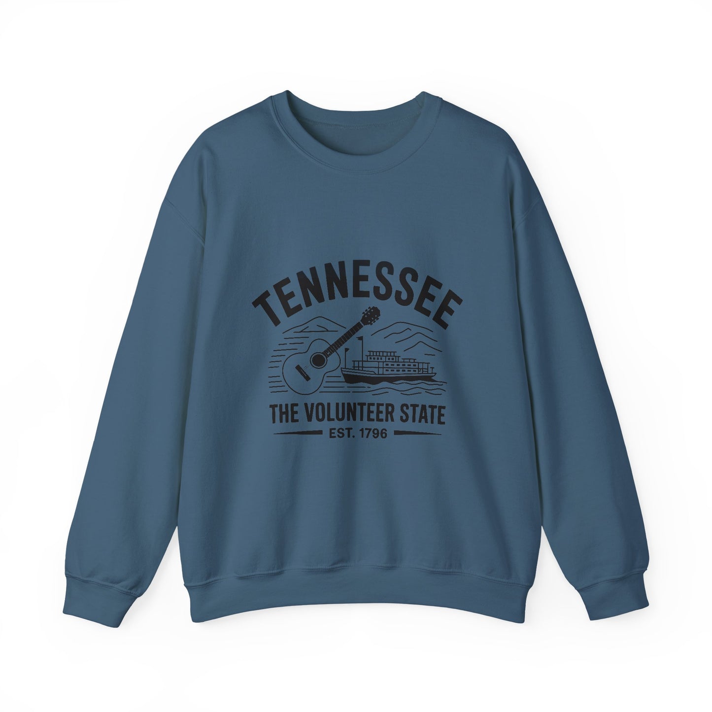 Tennessee Themed Crewneck Sweatshirt, Casual Wear, Music Lover Gift, Southern Pride Fashion, Cozy Unisex Clothing