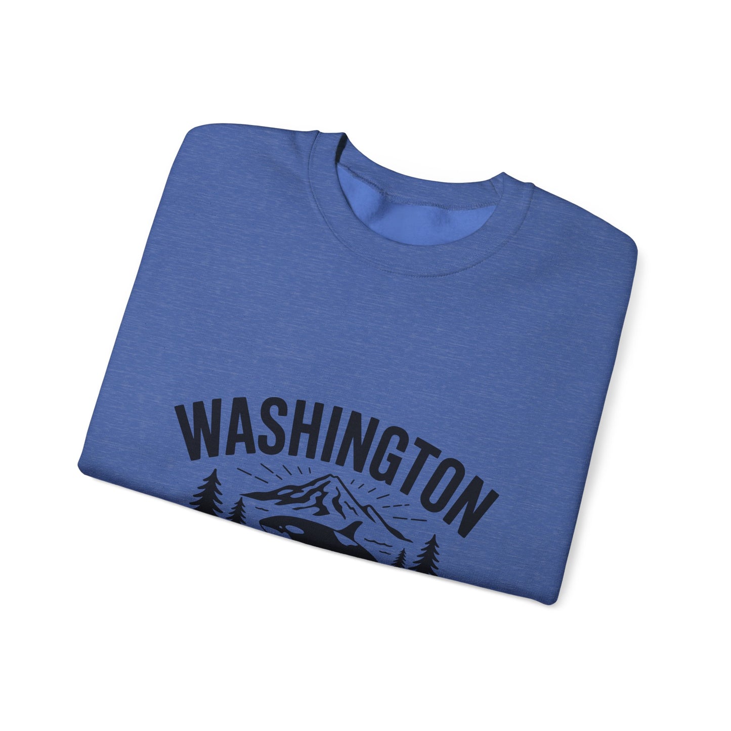 Washington Evergreen State Sweatshirt, Cozy Unisex Crewneck, Perfect for Travel, Nature Lovers, Gift Idea for Holidays