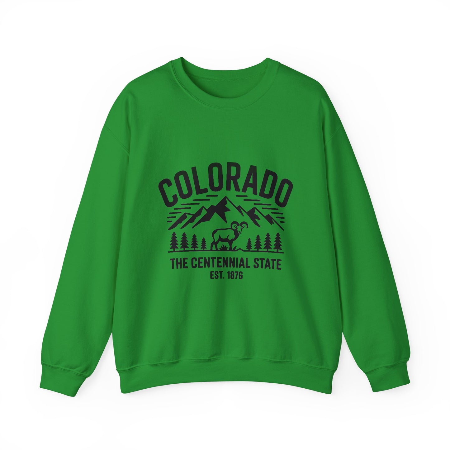 Colorado Adventure Crewneck Sweatshirt - Cozy State Pride Apparel for Outdoor Lovers, Gifts for Tourists & Nature Enthusiasts