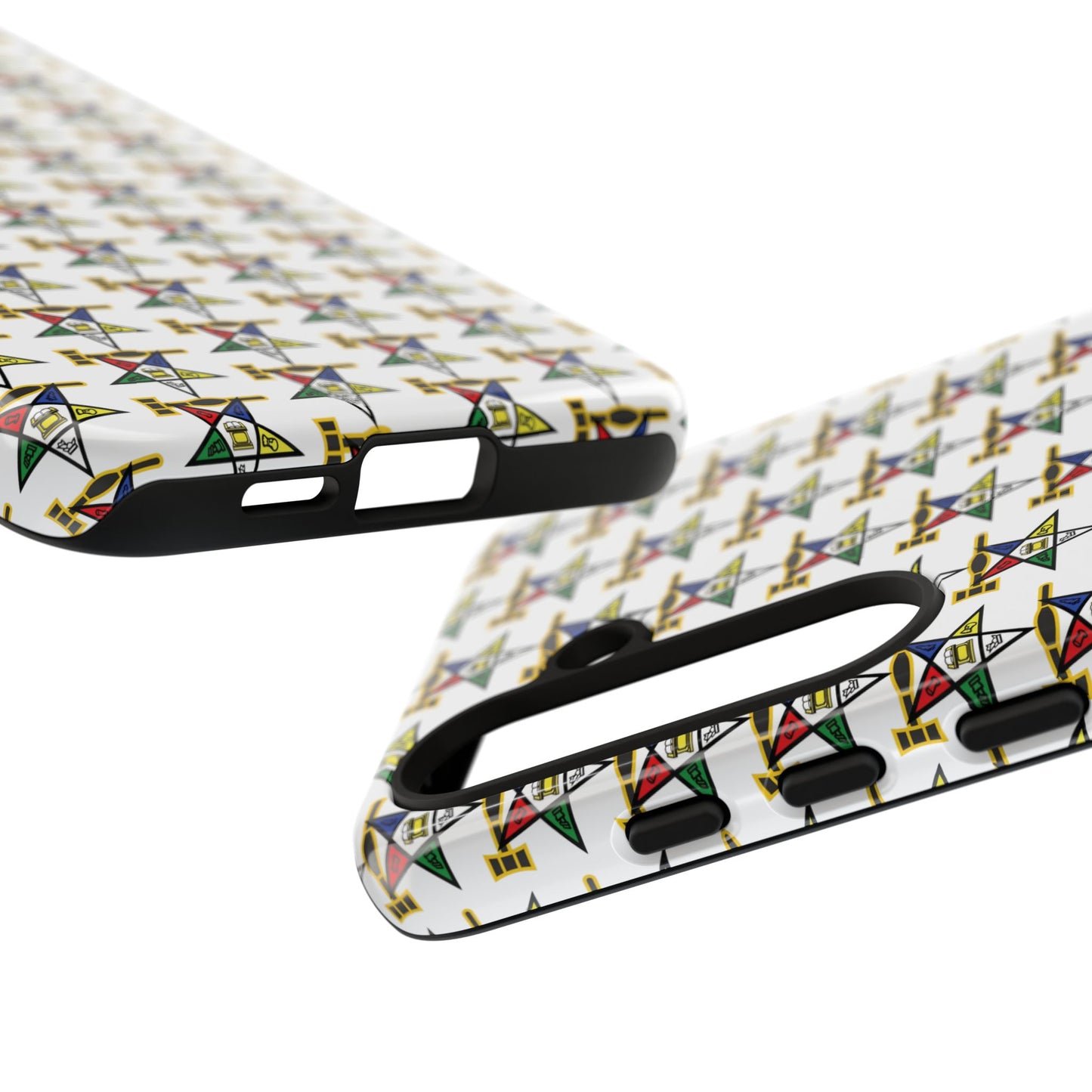 Tough Cases iPhone Case, Colorful Geometric Phone Cover, Unique Gift for Tech Lovers, Durable Phone Accessories, Trendy Phone Protector