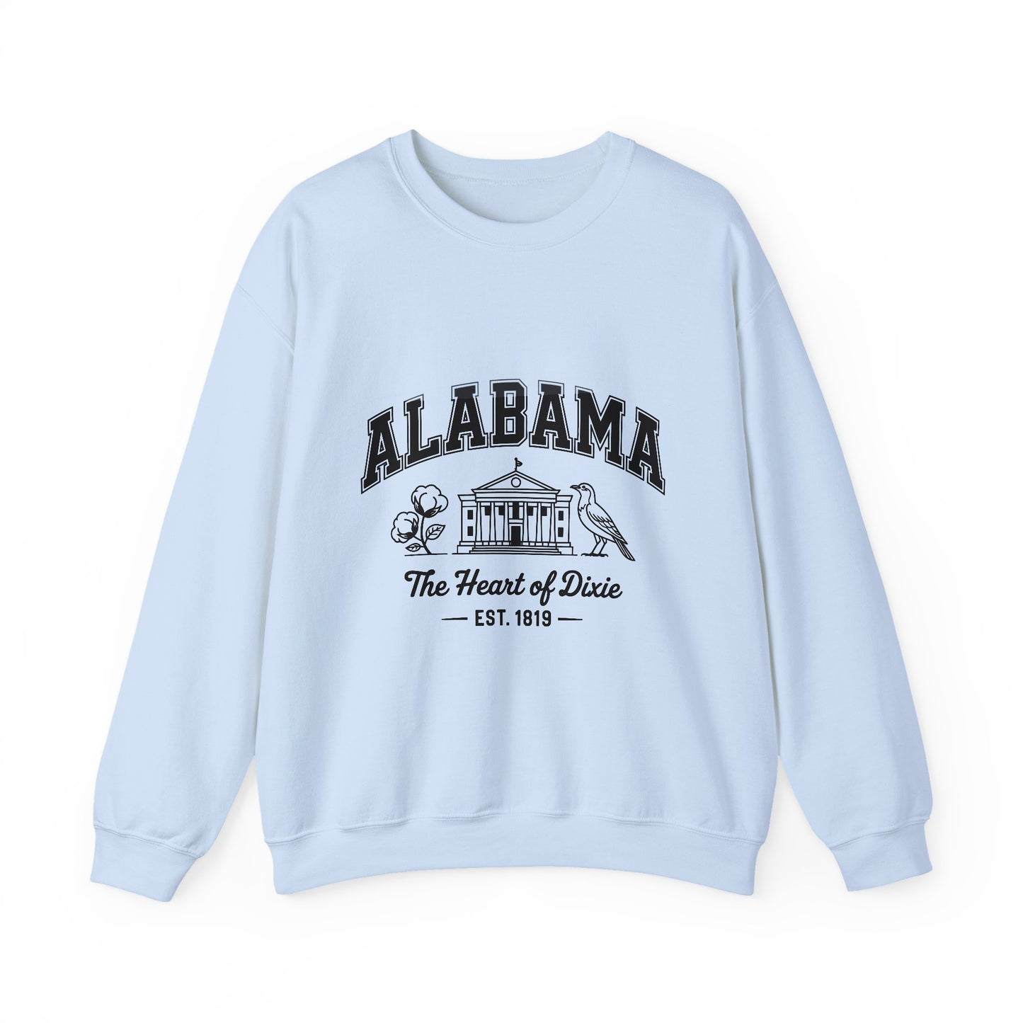Southern Pride Alabama Crewneck Sweatshirt | Casual Wear, Gift for Alabama Fans, College Apparel, Unisex Sweatshirt, Cozy Outfit