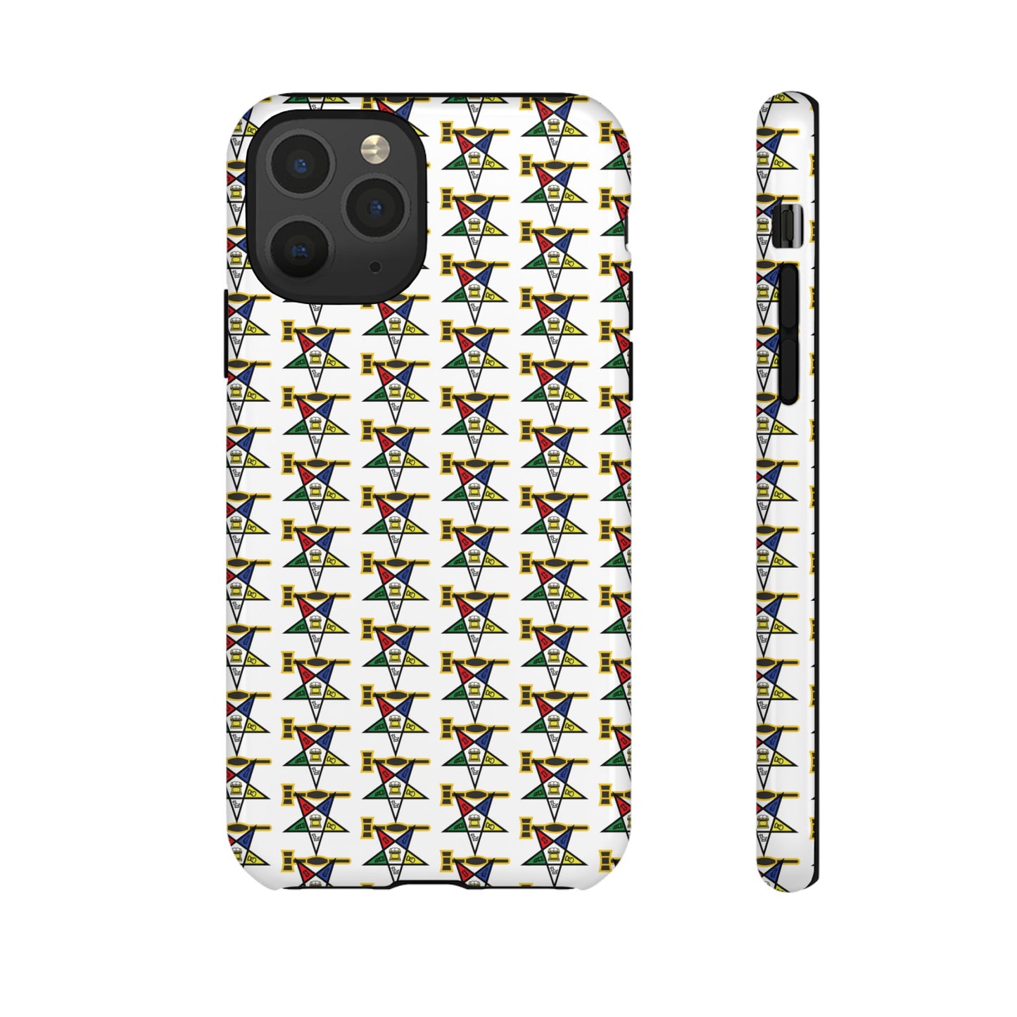 Tough Cases iPhone Case, Colorful Geometric Phone Cover, Unique Gift for Tech Lovers, Durable Phone Accessories, Trendy Phone Protector