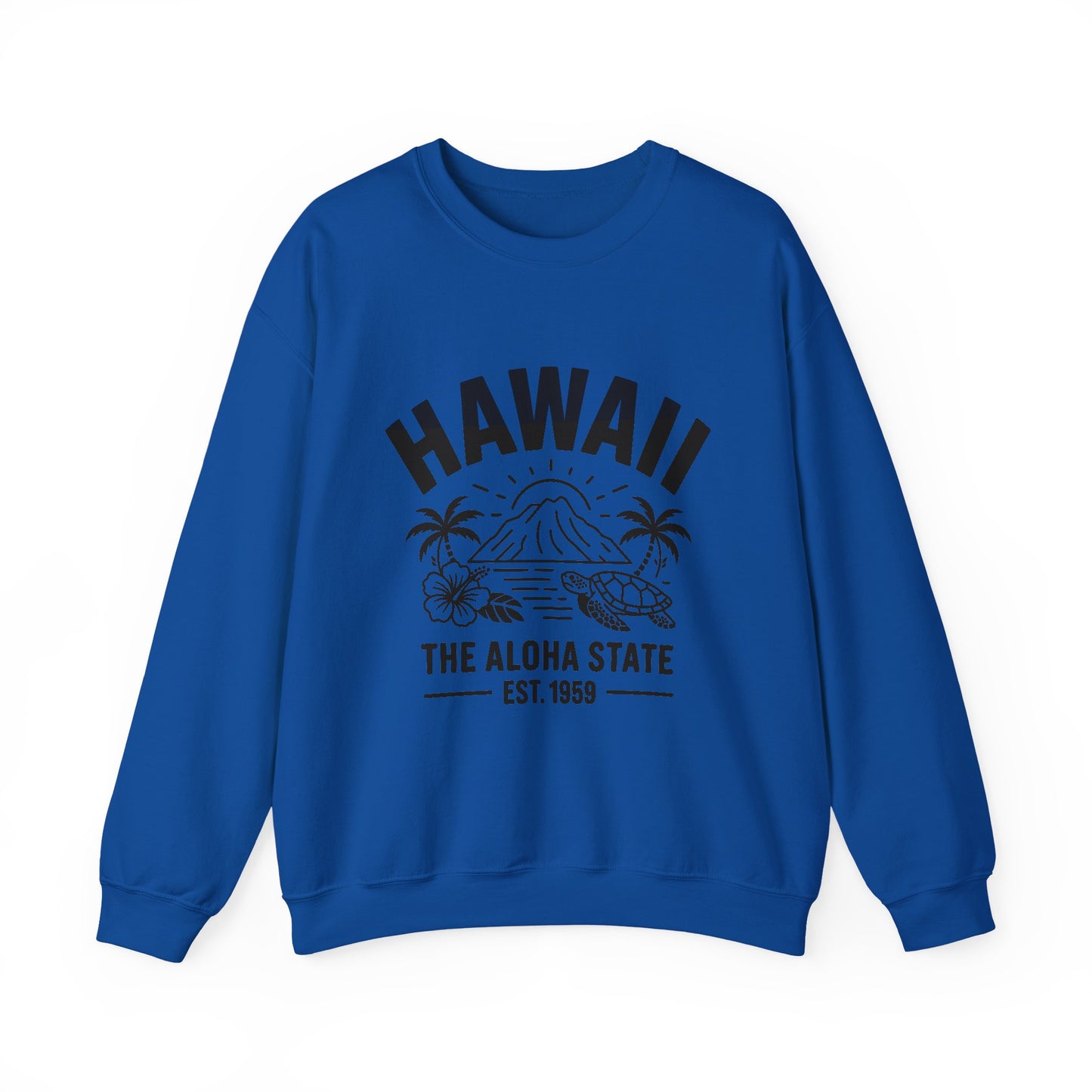 Hawaii Aloha Crewneck Sweatshirt, Beach Vibes, Vacation Apparel, Casual Style, Gift for Travelers, Summer Fashion, Cozy Wear