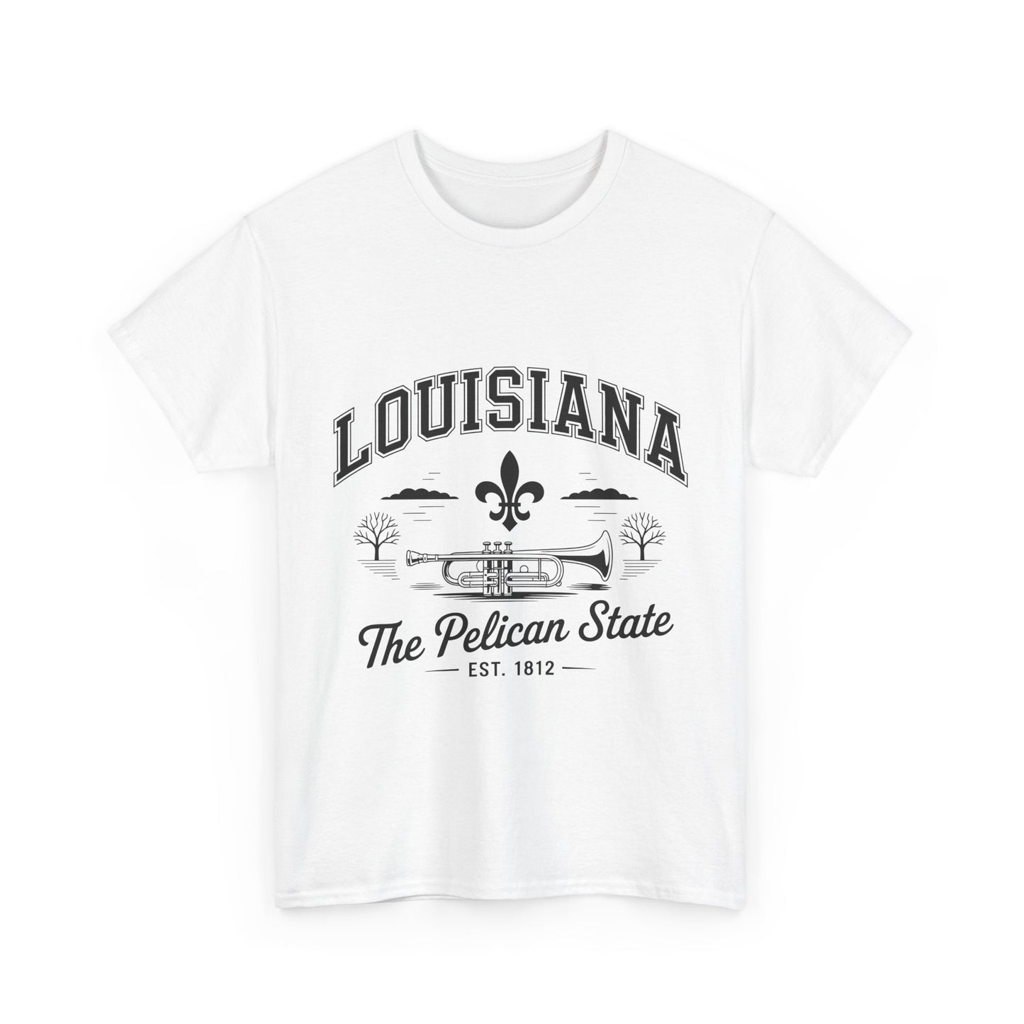 Louisiana State Pride Tee, Unisex Heavy Cotton T-Shirt, Perfect for Souvenir, Gift, Louisiana Lover, Home State Shirt