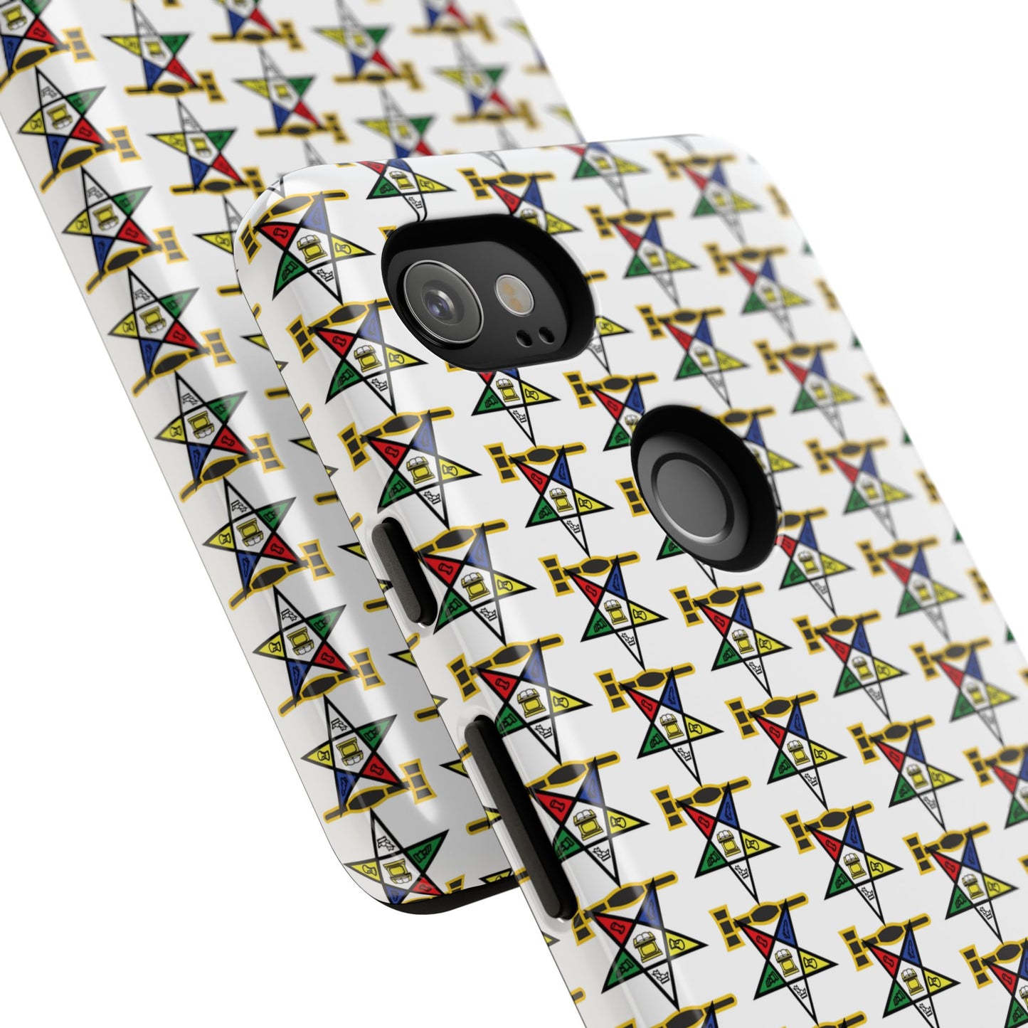 Tough Cases iPhone Case, Colorful Geometric Phone Cover, Unique Gift for Tech Lovers, Durable Phone Accessories, Trendy Phone Protector