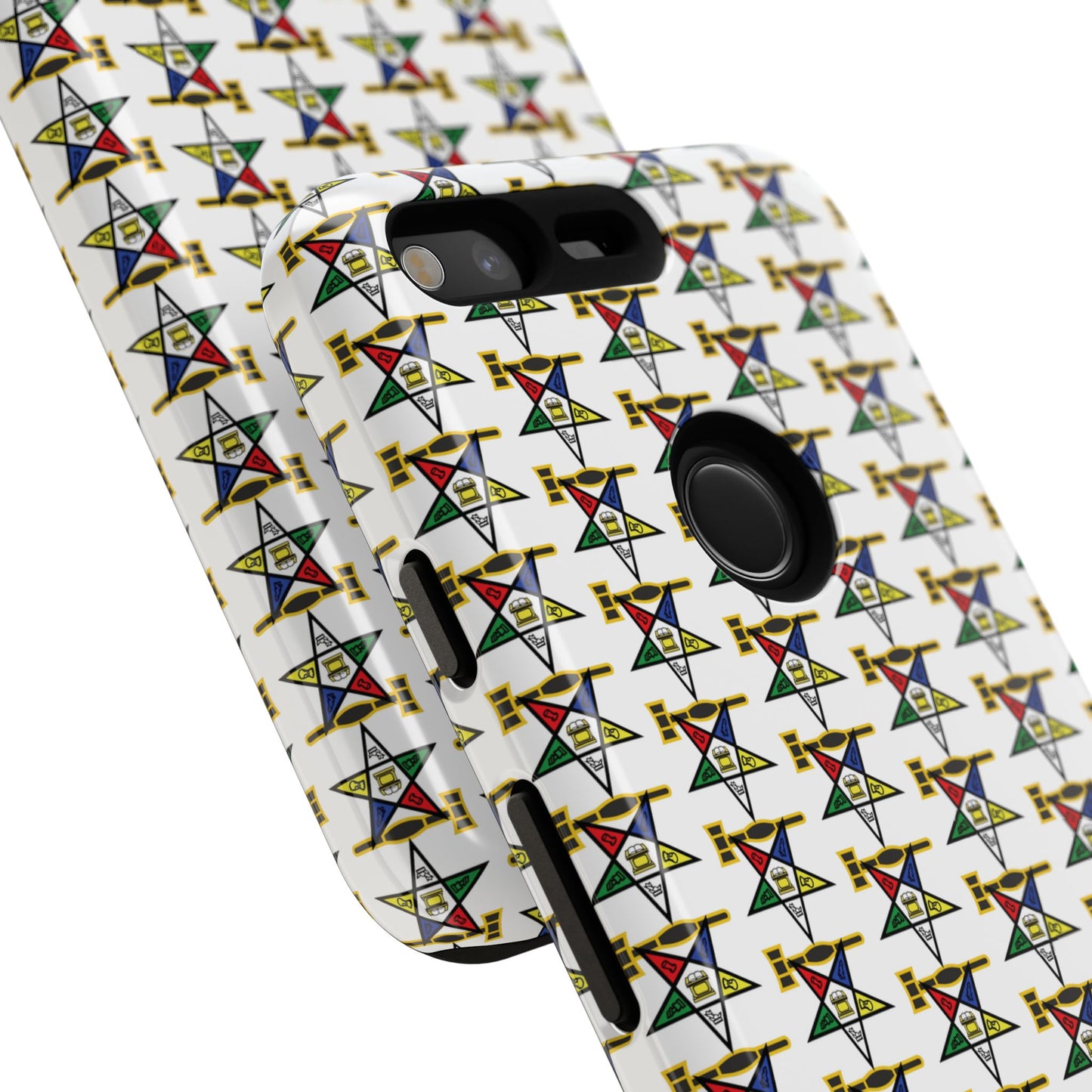 Tough Cases iPhone Case, Colorful Geometric Phone Cover, Unique Gift for Tech Lovers, Durable Phone Accessories, Trendy Phone Protector