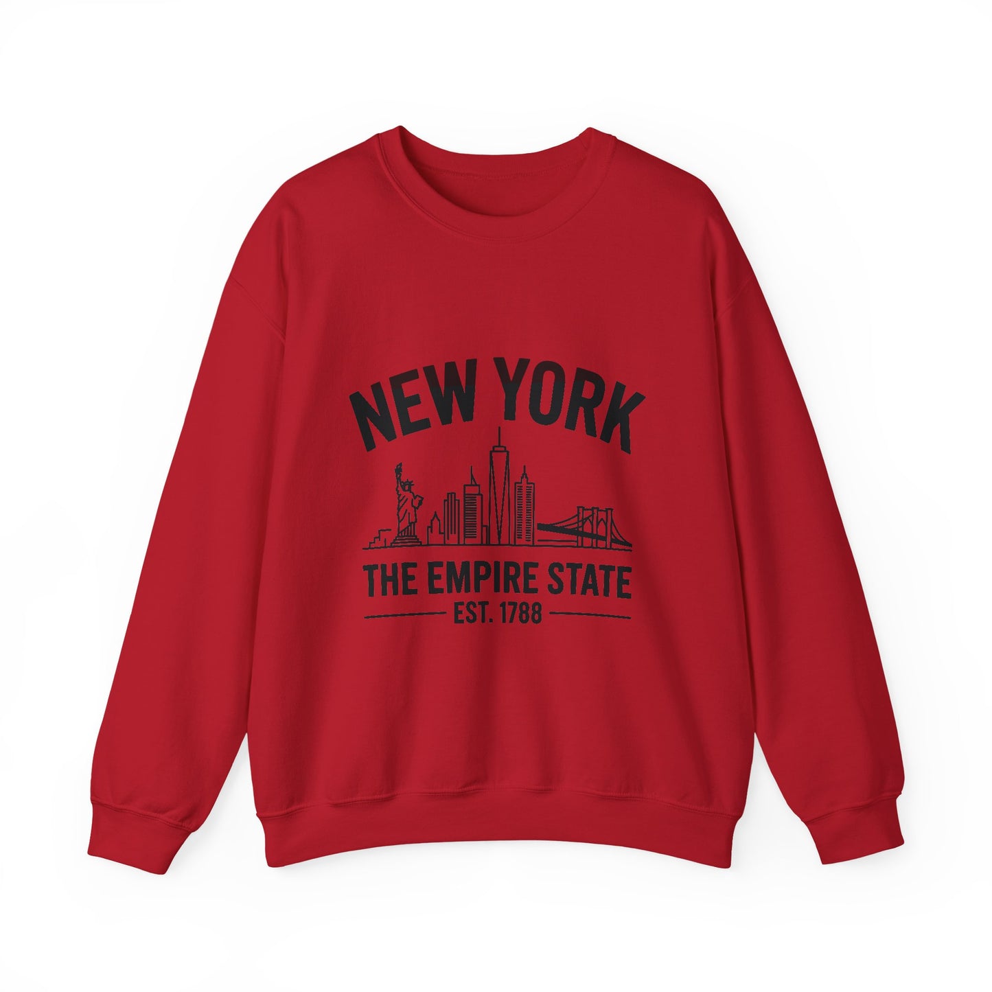 New York Skyline Crewneck Sweatshirt, Cozy NYC Apparel, Unisex Sweatshirt, Travel Souvenir, Urban Fashion, Gift for New Yorkers