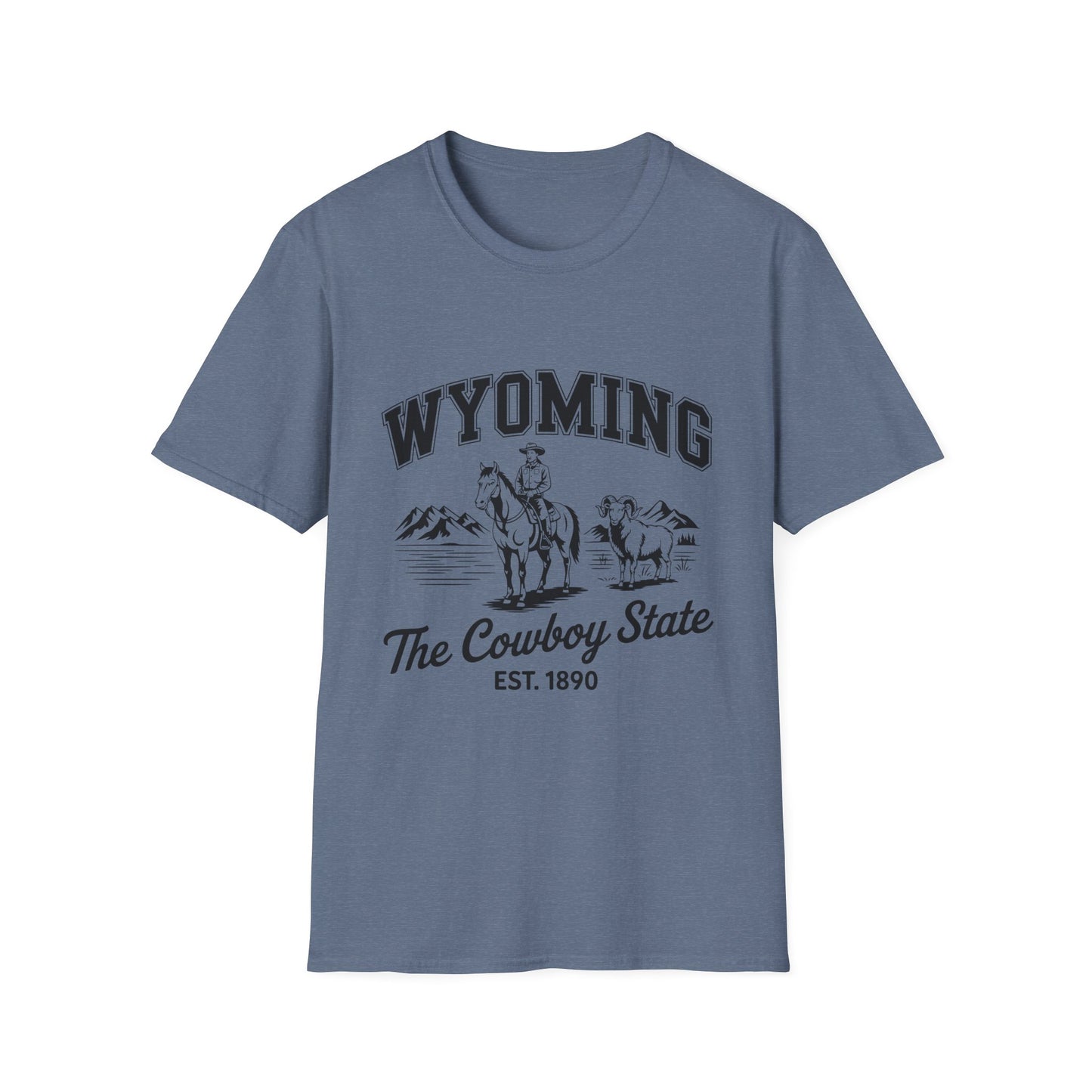 Wyoming Cowboy State T-Shirt | Vintage Western Tee, Gift for Cowboys, Travel Souvenir, Casual Outfit, Americana Style