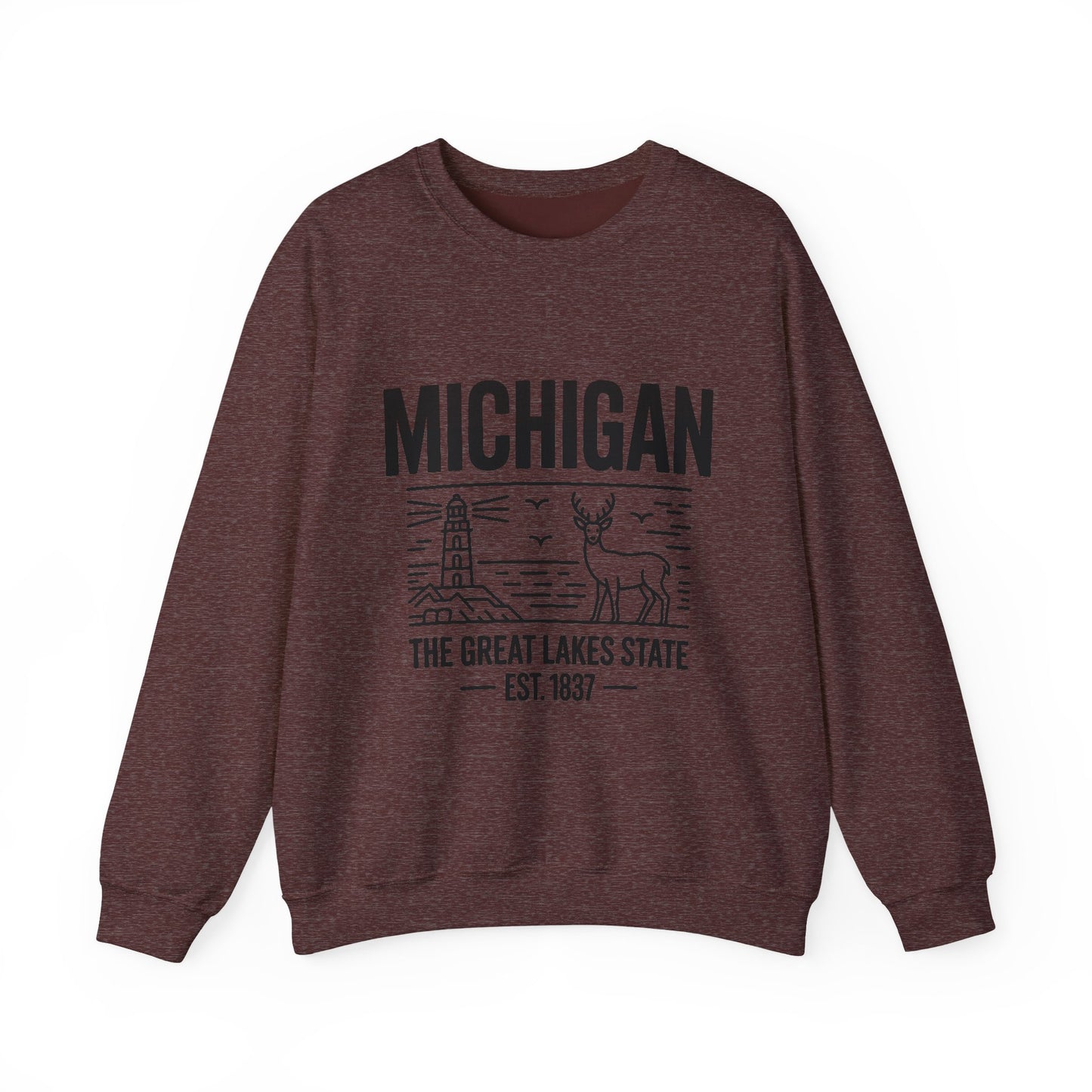 Michigan Pride Sweatshirt | Unisex Heavy Blend™ Crewneck | Great Lakes State Gift | Cozy Apparel for Outdoors | Perfect for All Seasons
