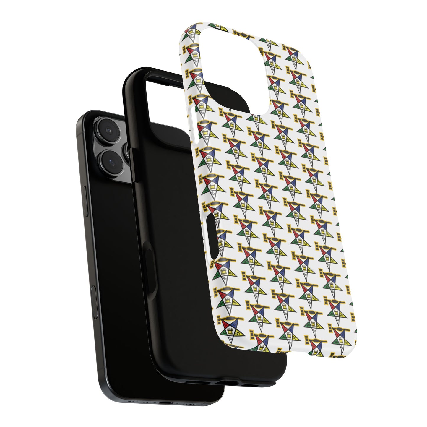 Tough Cases iPhone Case, Colorful Geometric Phone Cover, Unique Gift for Tech Lovers, Durable Phone Accessories, Trendy Phone Protector
