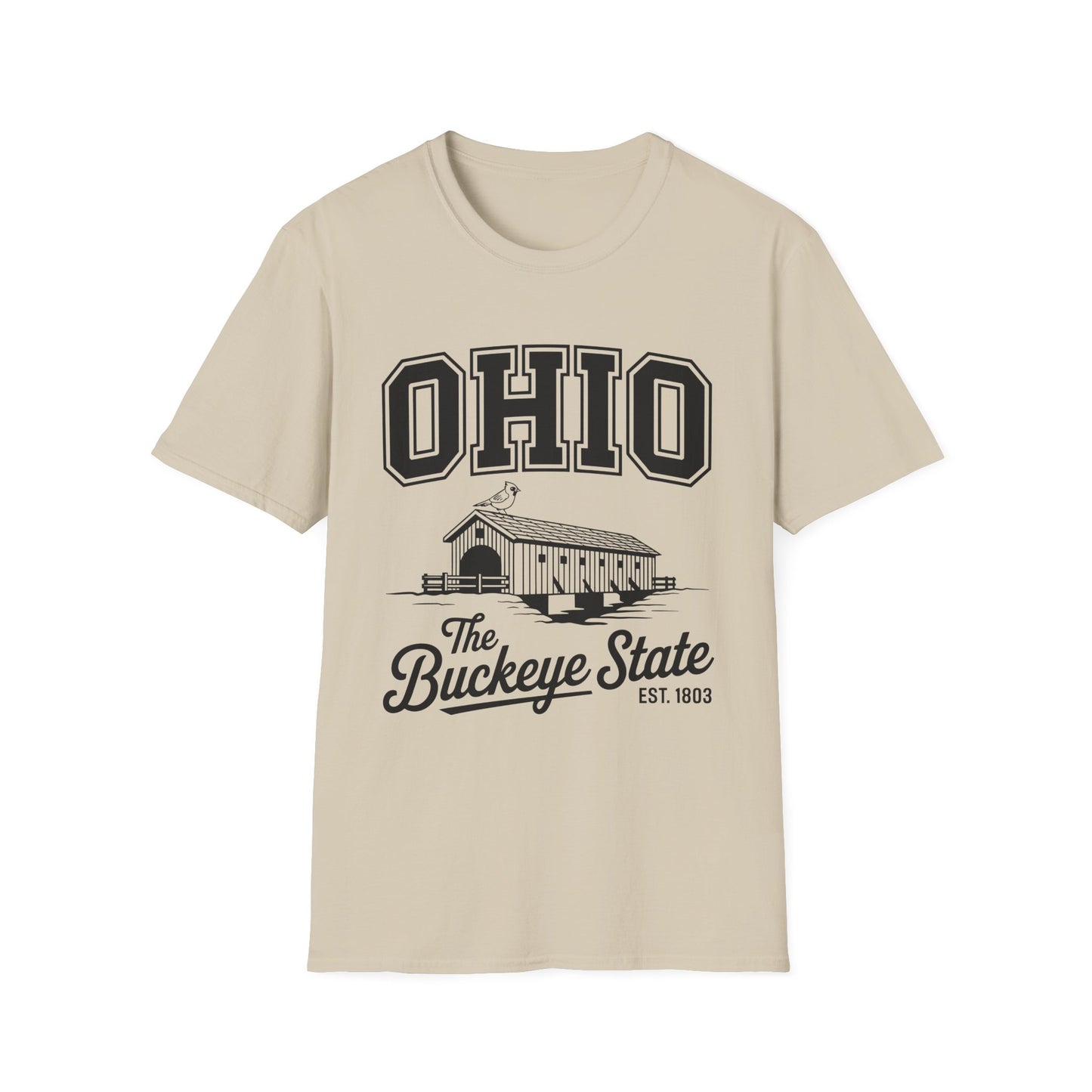 Vintage Ohio T-Shirt, Buckeye State Tee, Unisex Graphic Shirt, Ohio Pride Apparel, Gift for Ohioans