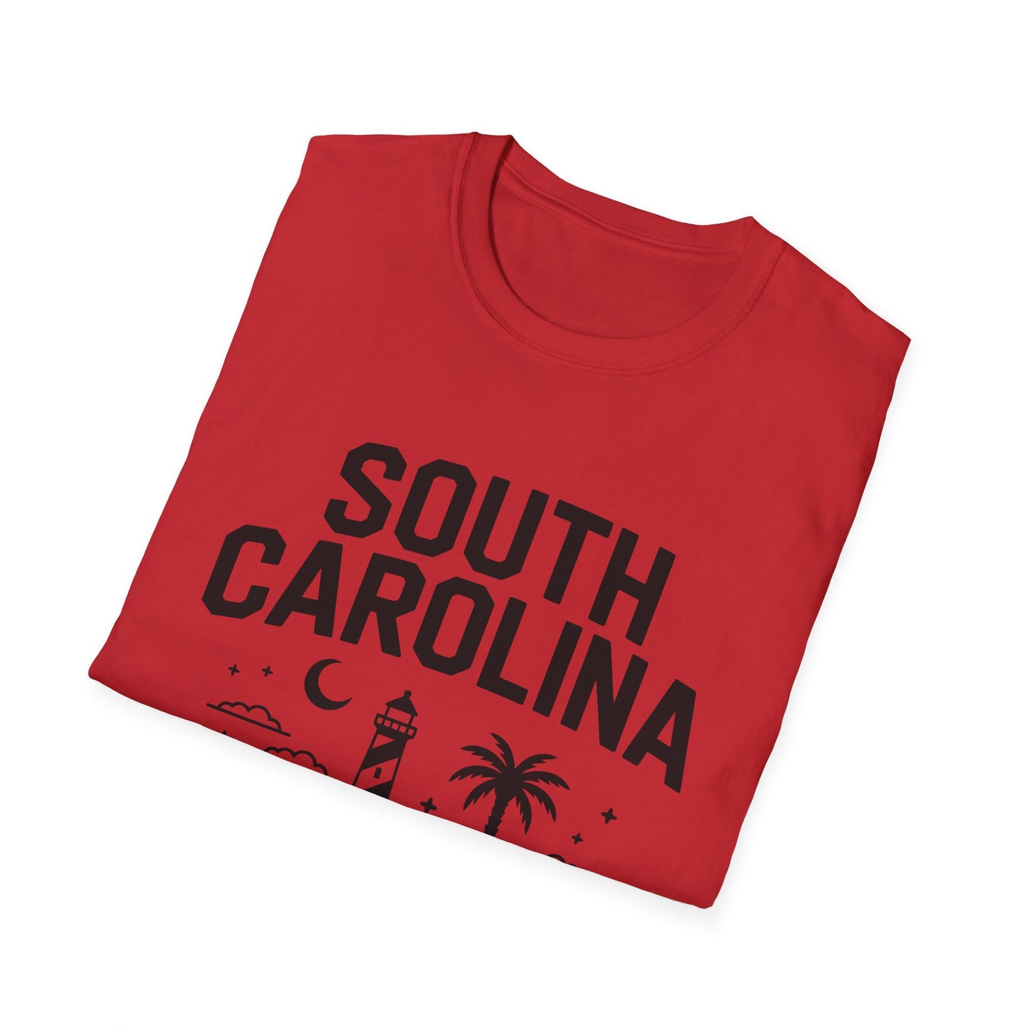 South Carolina Graphic T-Shirt, Casual Wear, Beach Vibes, State Pride Apparel, Travel Souvenir, Gift for Southerners