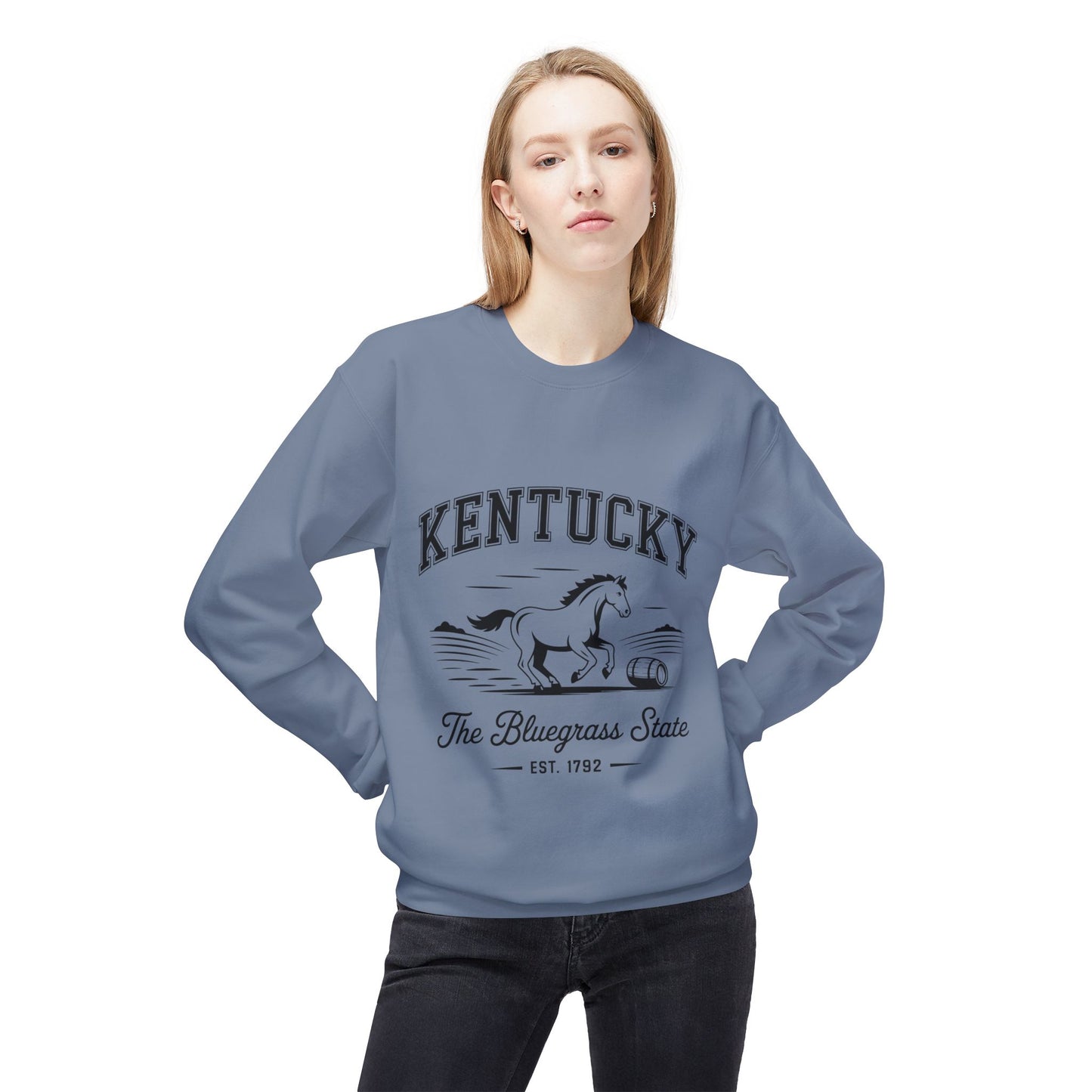 Kentucky Vintage Fleece Sweatshirt, Cozy Crewneck for Fans, Perfect for Gifts, Warm Fall Layer, Kentucky Pride Apparel