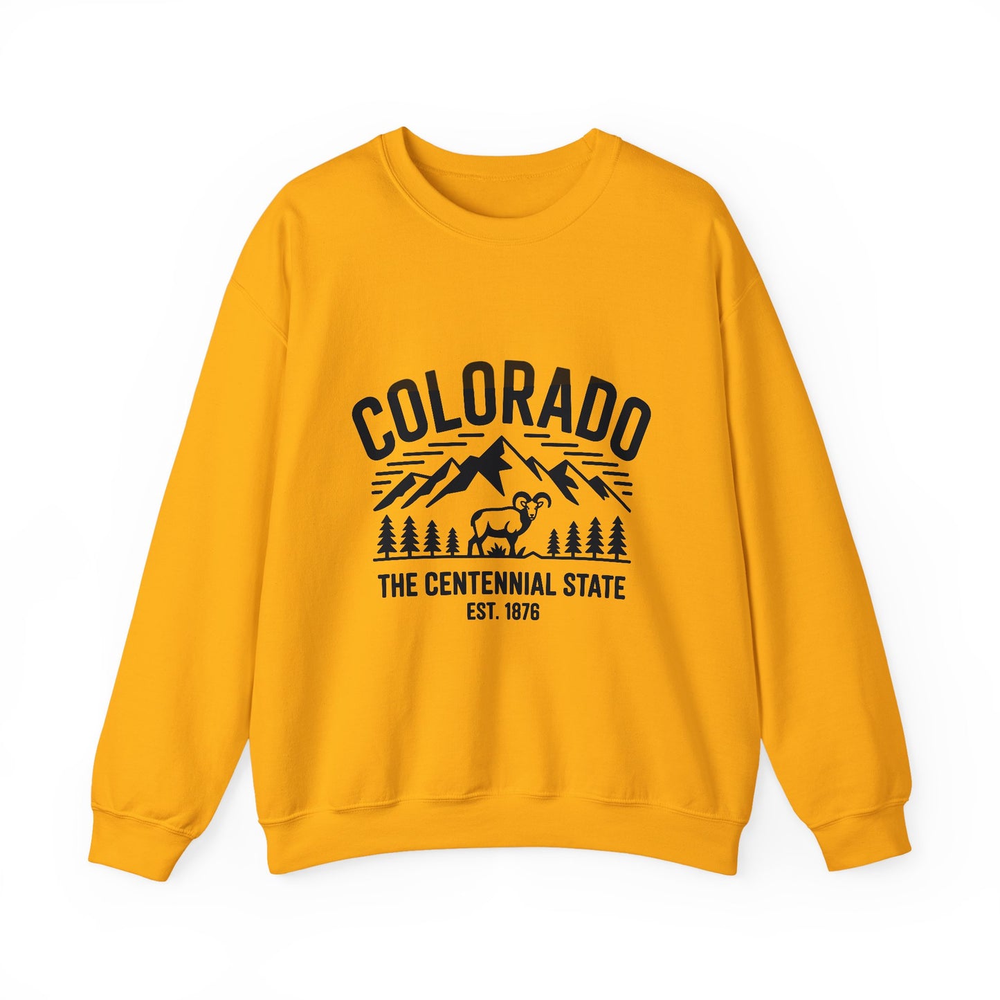 Colorado Adventure Crewneck Sweatshirt - Cozy State Pride Apparel for Outdoor Lovers, Gifts for Tourists & Nature Enthusiasts