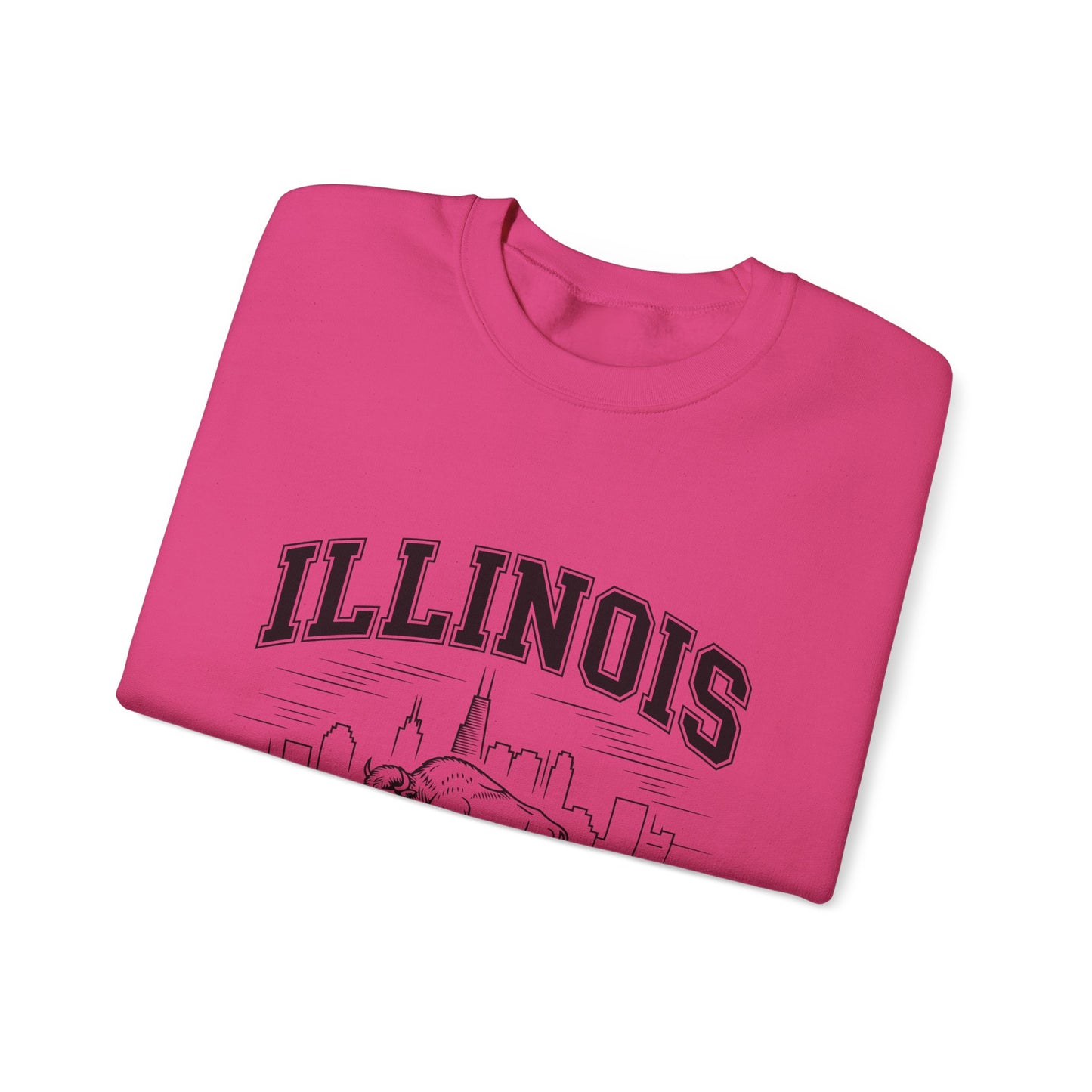 Illinois Crewneck Sweatshirt, Cozy Unisex Apparel, Prairie State Fashion, Gift for Illinois Lovers, Casual Everyday Wear
