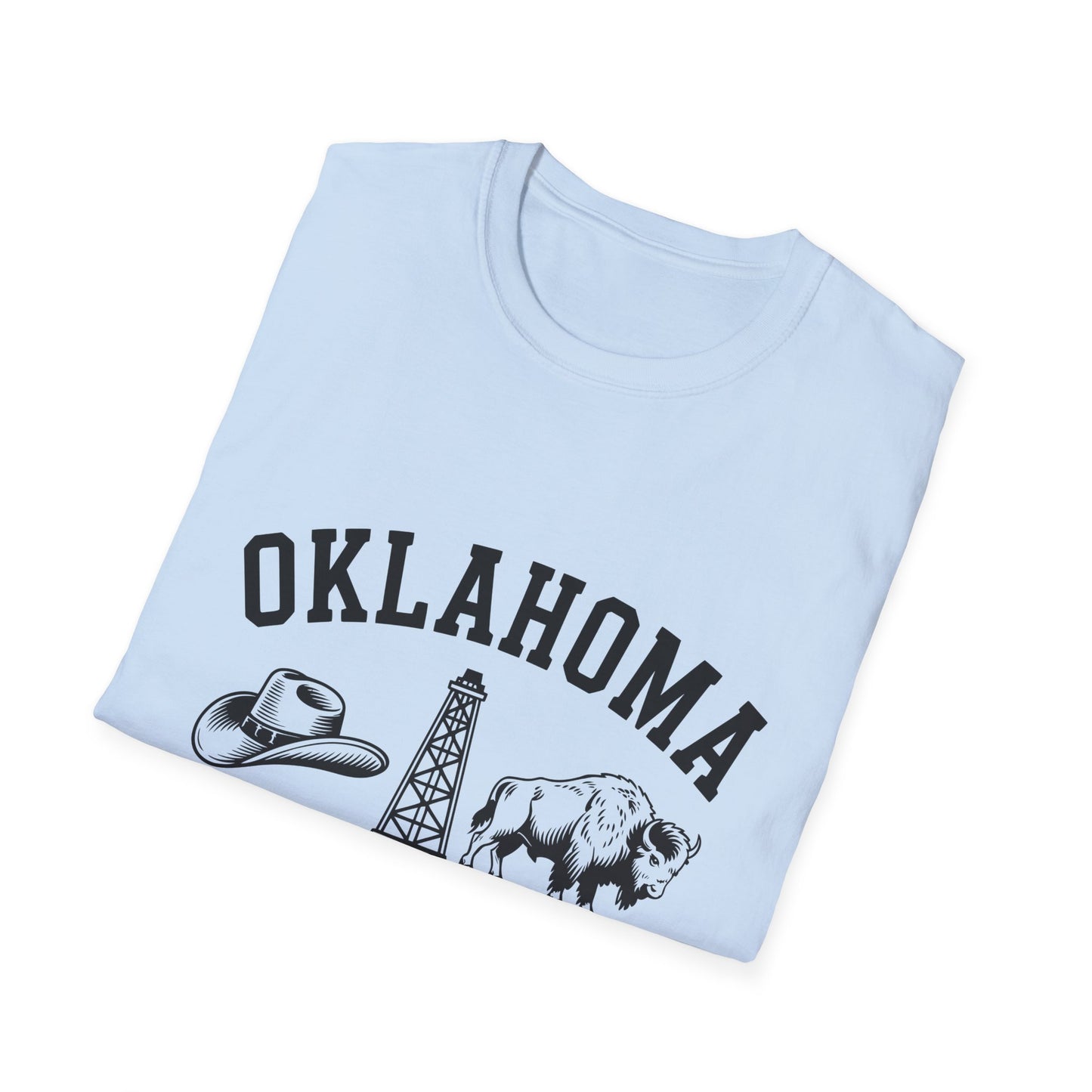Oklahoma Vintage Softstyle T-Shirt, Unisex Apparel, State Pride Tee, Casual Wear, Gift for Travelers, Souvenir Shirt, Comfortable Fashion