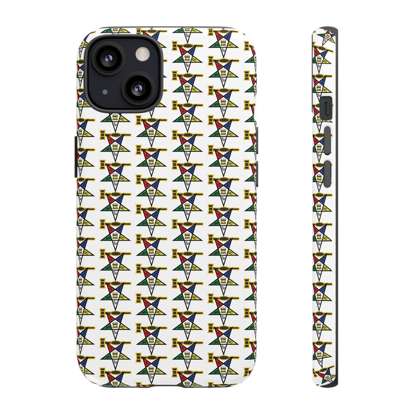Tough Cases iPhone Case, Colorful Geometric Phone Cover, Unique Gift for Tech Lovers, Durable Phone Accessories, Trendy Phone Protector