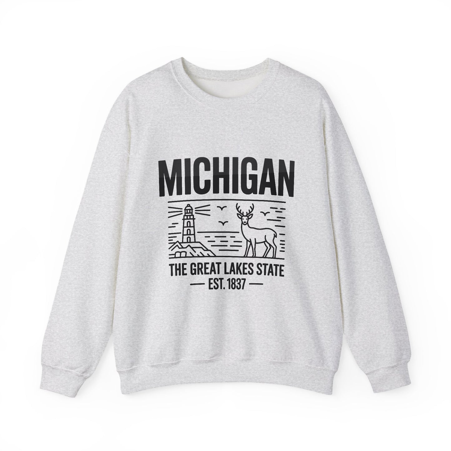 Michigan Pride Sweatshirt | Unisex Heavy Blend™ Crewneck | Great Lakes State Gift | Cozy Apparel for Outdoors | Perfect for All Seasons