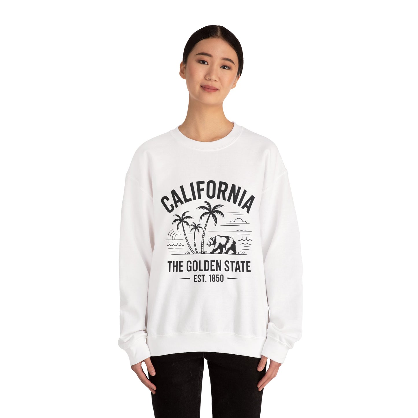 California Crewneck Sweatshirt, Cozy California Sweatshirt, Unisex Crewneck, Retro Gift, Casual Wear, Gift for Travel Lovers