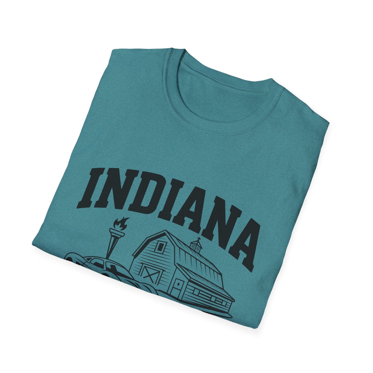 Indiana Hoosier State T-Shirt, Unisex Graphic Tee, Soft Cotton Shirt for Indiana Fans, Vintage Style Apparel, Great for Gifts