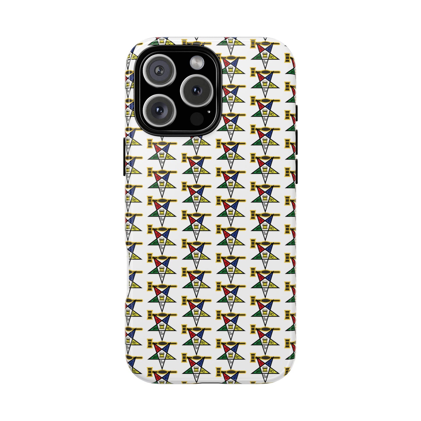 Tough Cases iPhone Case, Colorful Geometric Phone Cover, Unique Gift for Tech Lovers, Durable Phone Accessories, Trendy Phone Protector