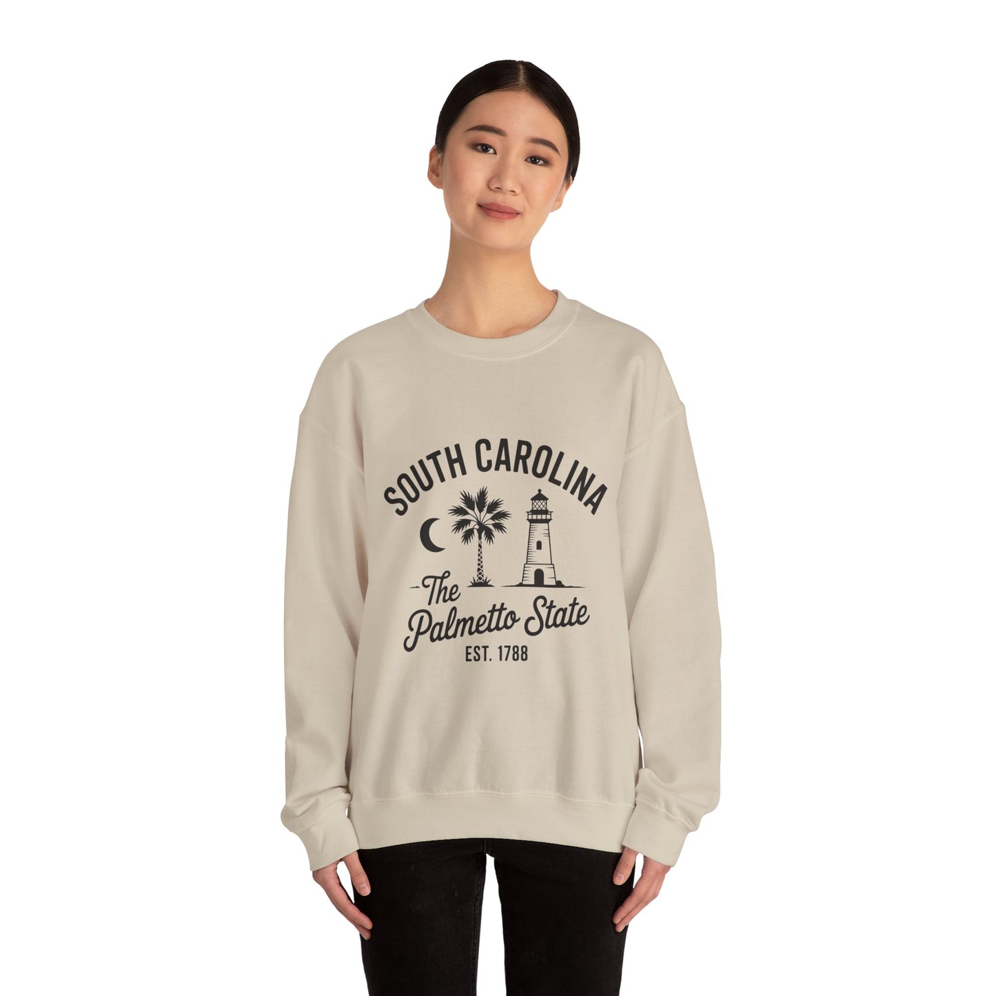South Carolina Crewneck Sweatshirt | Cozy Unisex Sweatshirt for State Pride, Travel, Gifts, Holidays, Casual Wear
