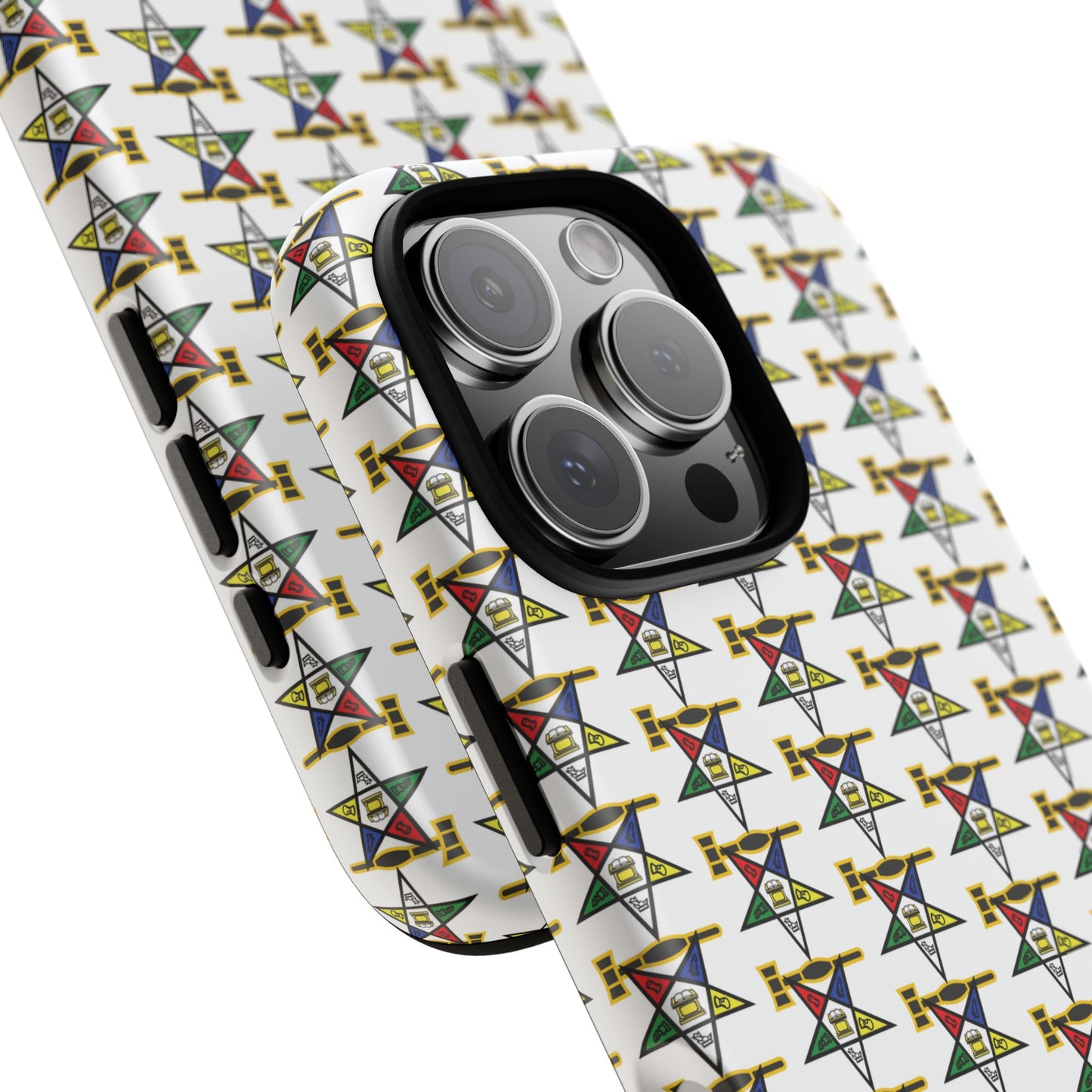 Tough Cases iPhone Case, Colorful Geometric Phone Cover, Unique Gift for Tech Lovers, Durable Phone Accessories, Trendy Phone Protector