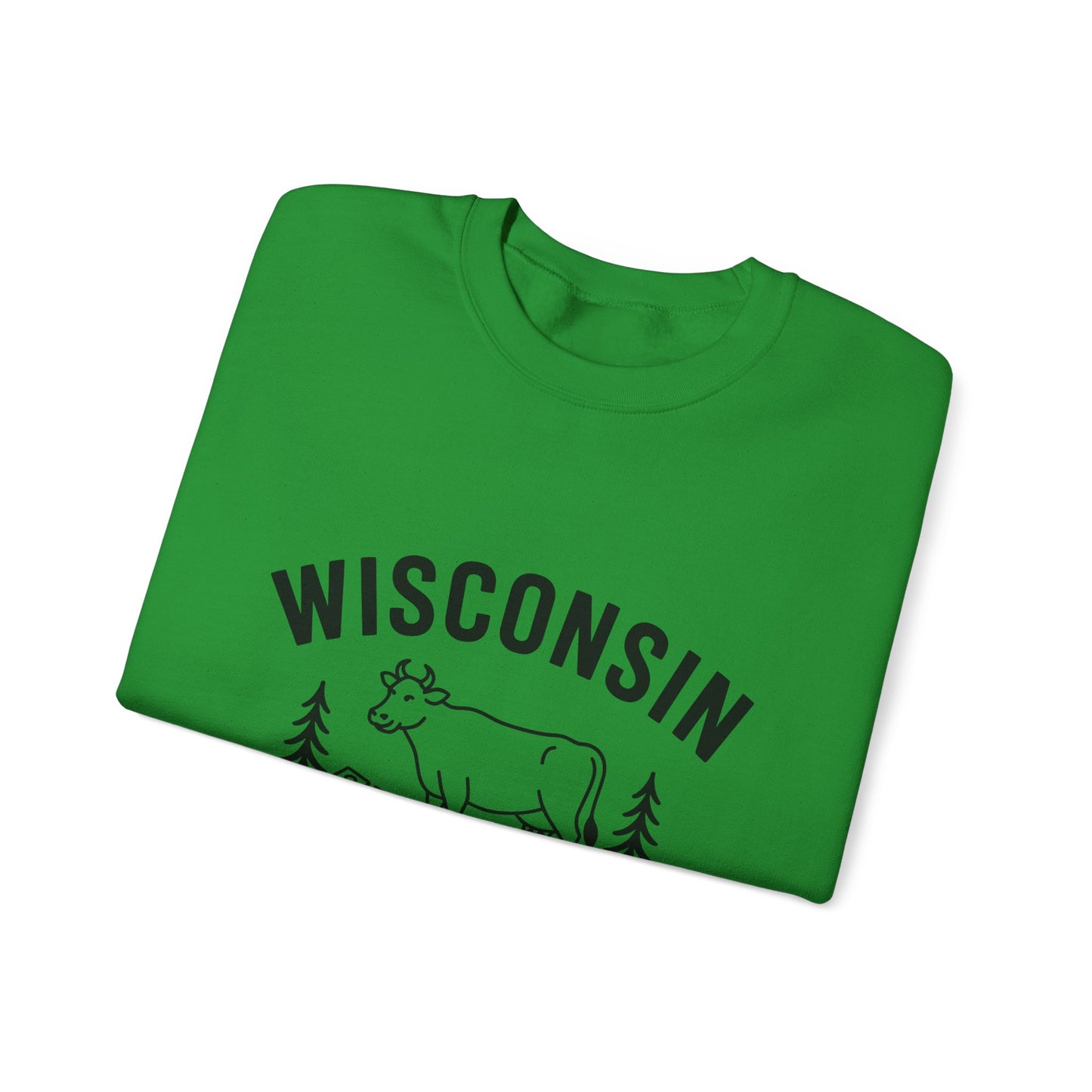 Wisconsin Badger State Sweatshirt, Unisex Crewneck, Cozy Gift for State Pride, Travel Souvenir, Homewear